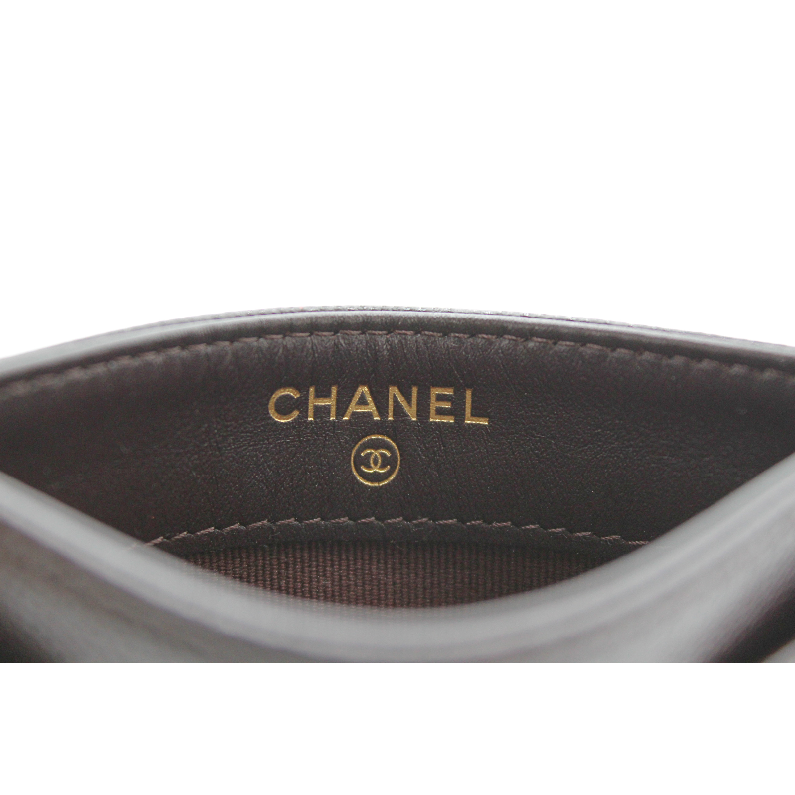 Classic Card Holder Caviar Brown