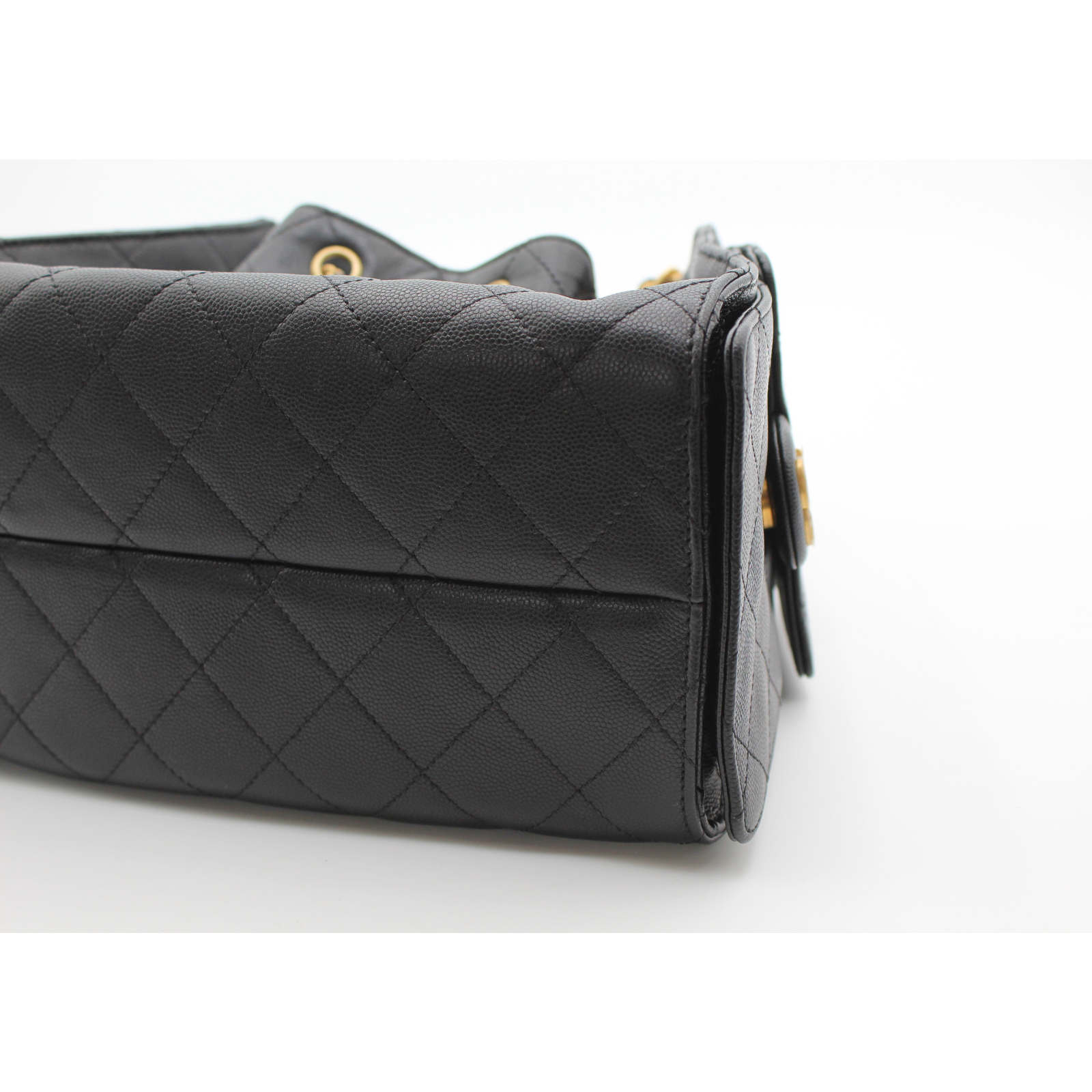 Chanel 25 Small Calf Black Shoulder Bag