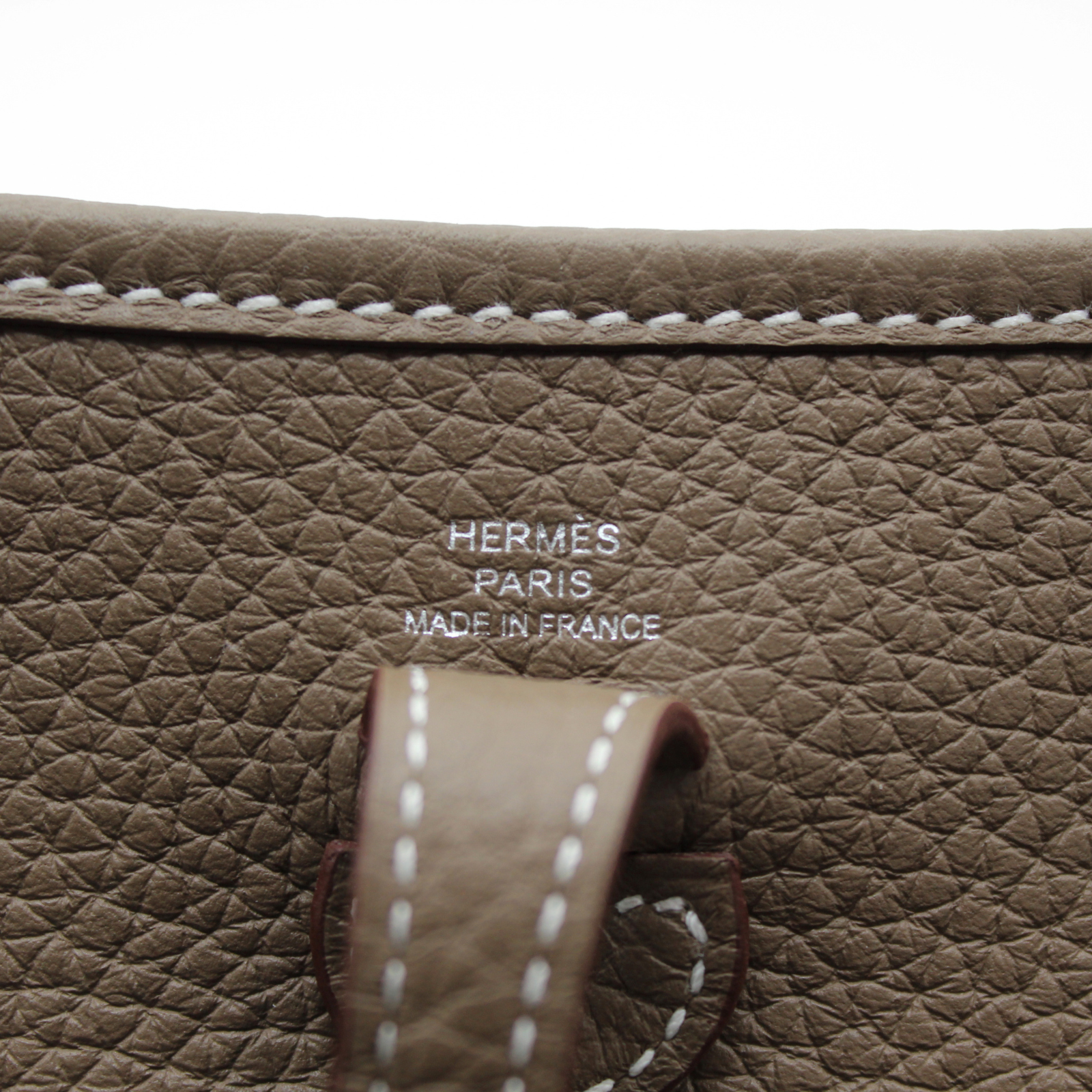 Evelyne Amazone 16 Taurillon Clemence Etoupe Crossbody