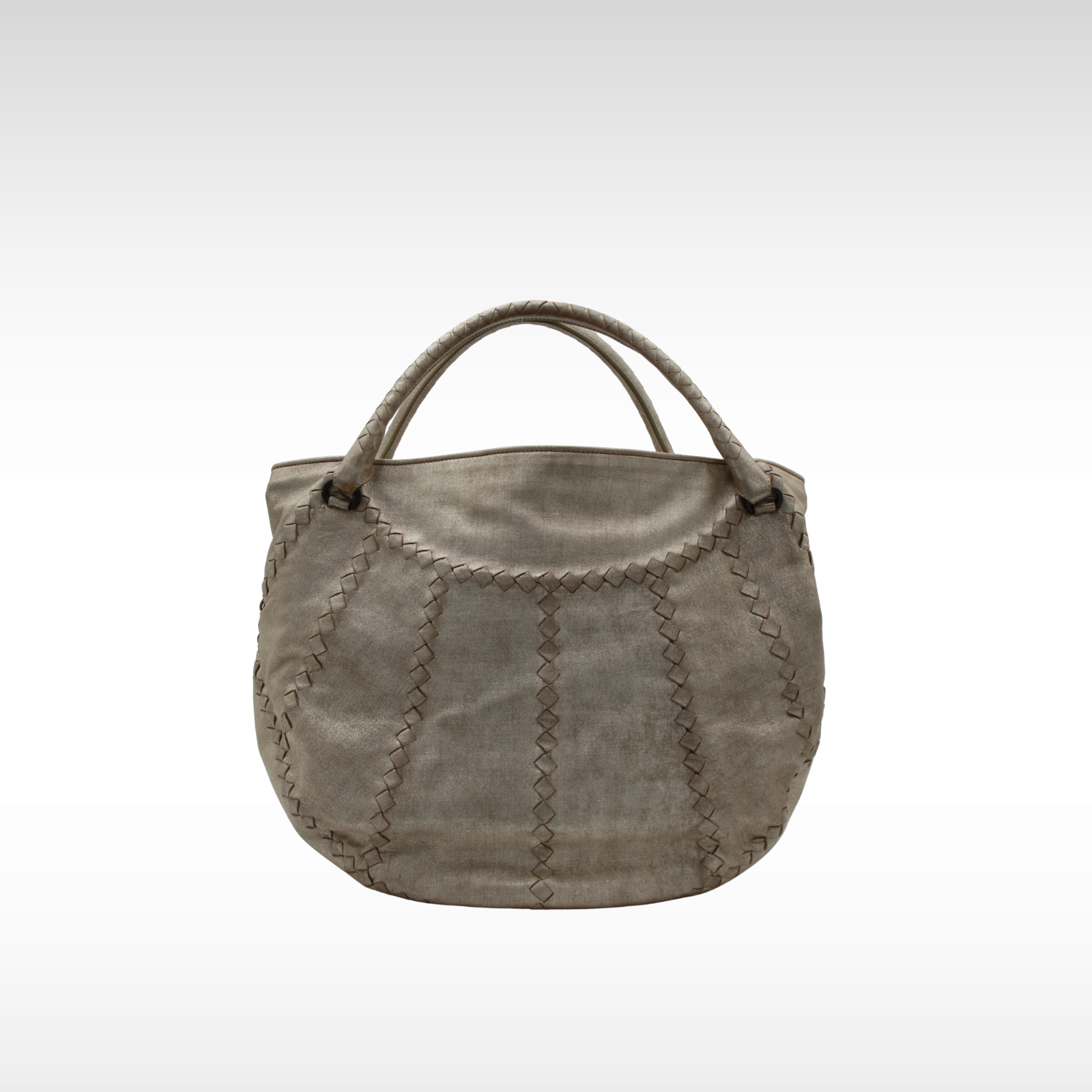 Calf Gold Shoulder Bag