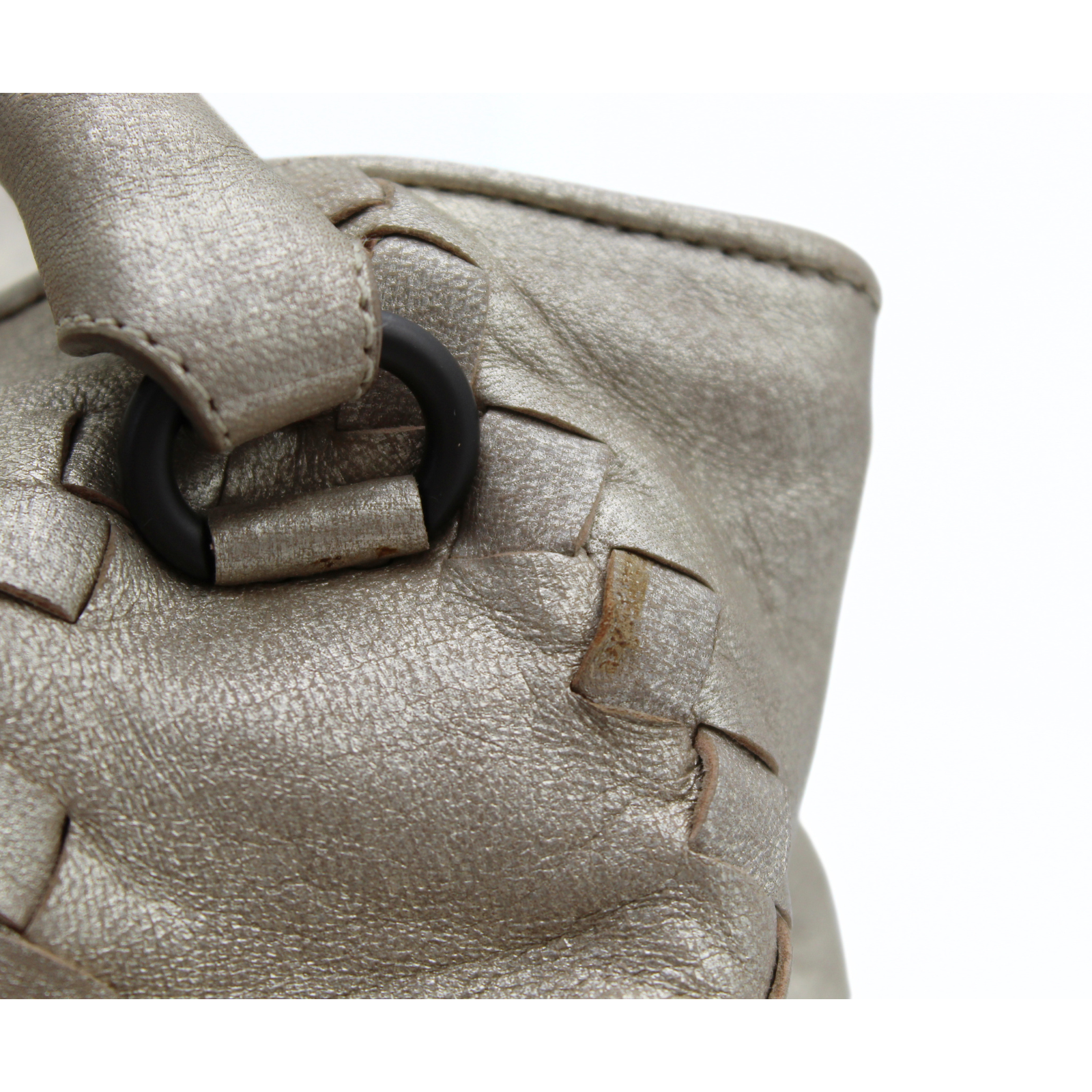 Calf Gold Shoulder Bag