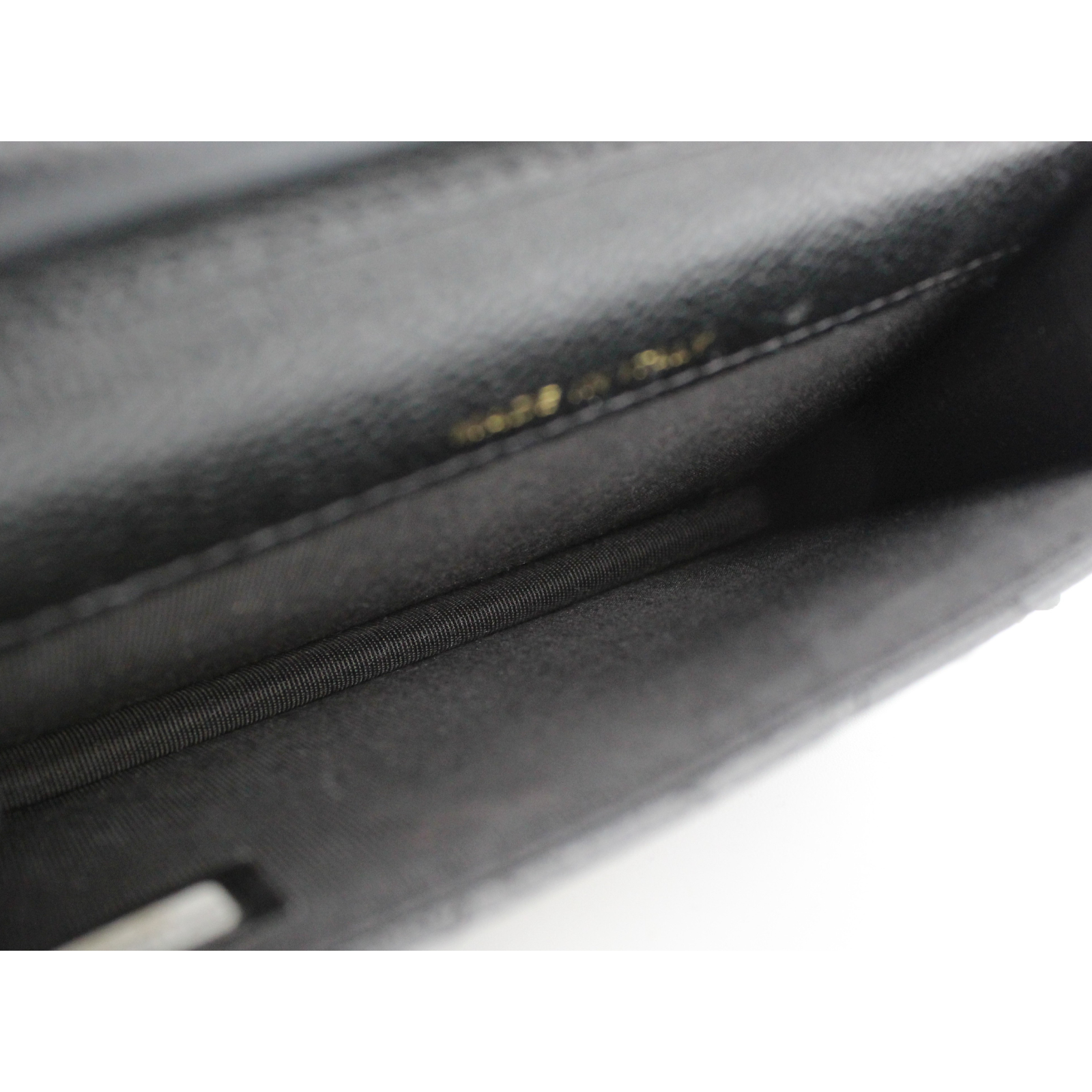 Miss CoCo Mini Matelasse Caviar Black Wallet on Chain