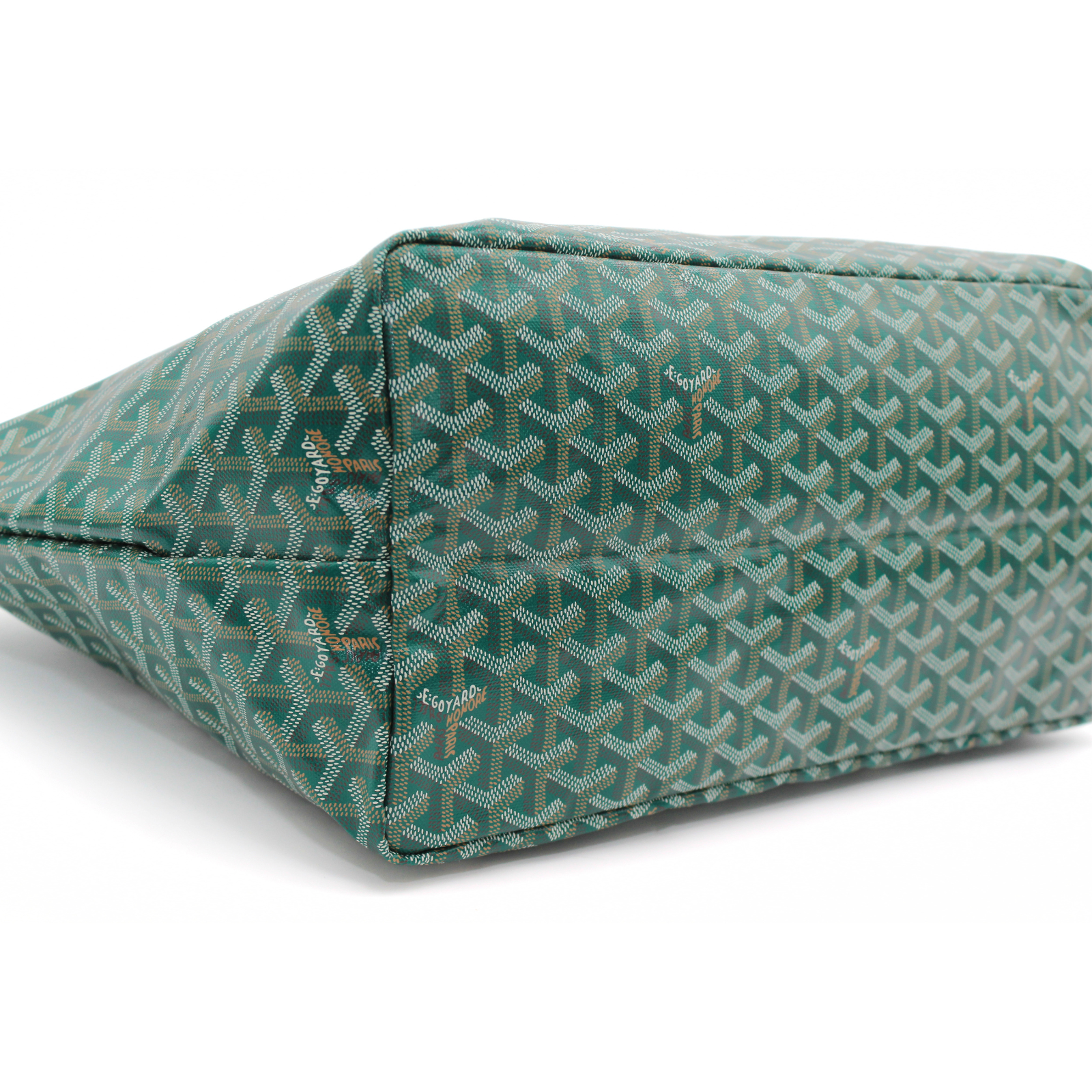 Saint Louis GM Coated Canvas Green Tote Bag