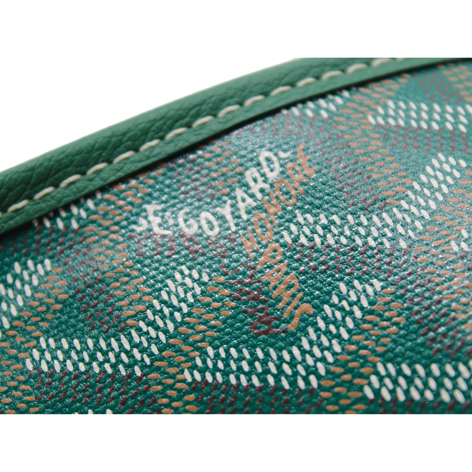 Saint Louis GM Coated Canvas Green Tote Bag