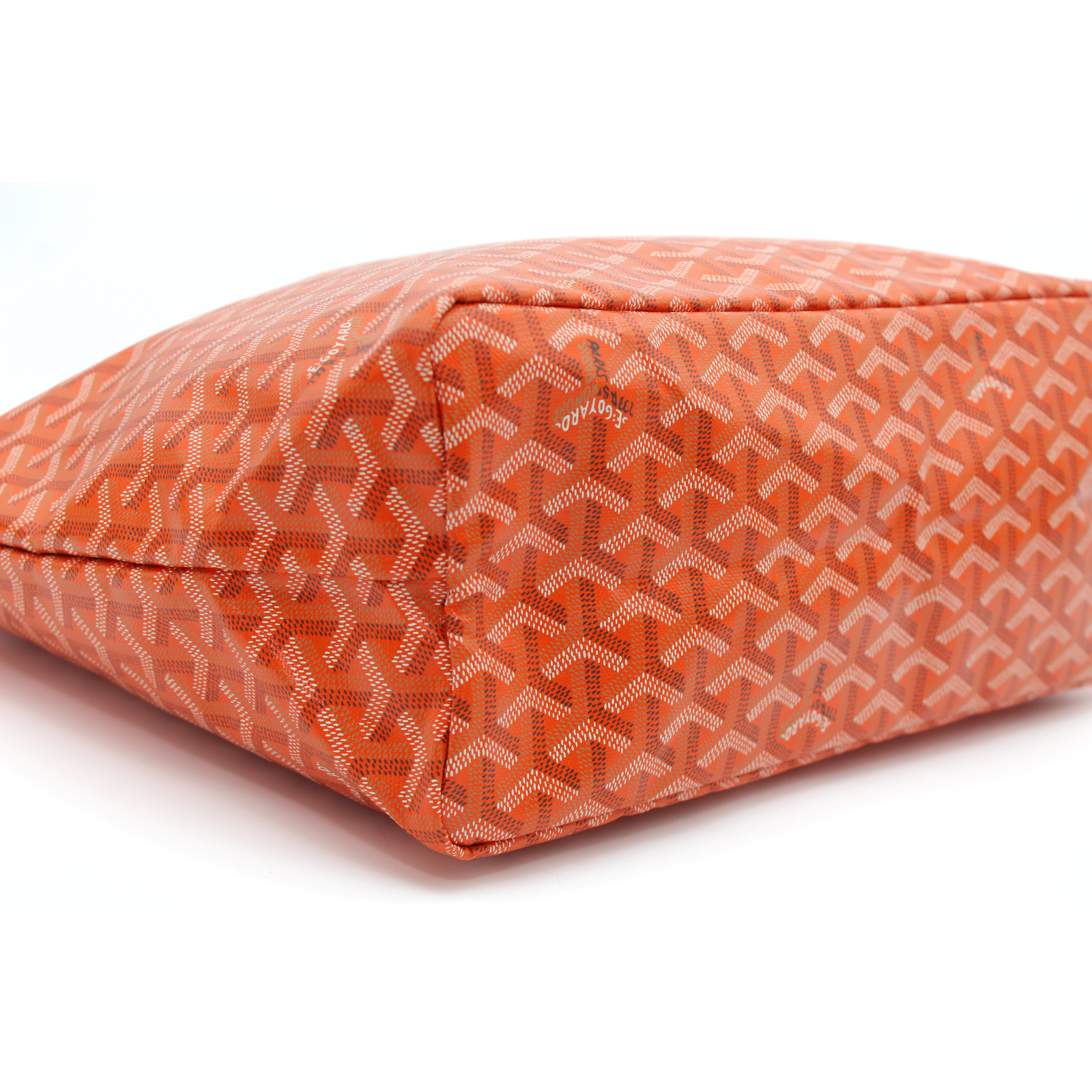 Saint Louis PM Coated Canvas Orange Tote Bag