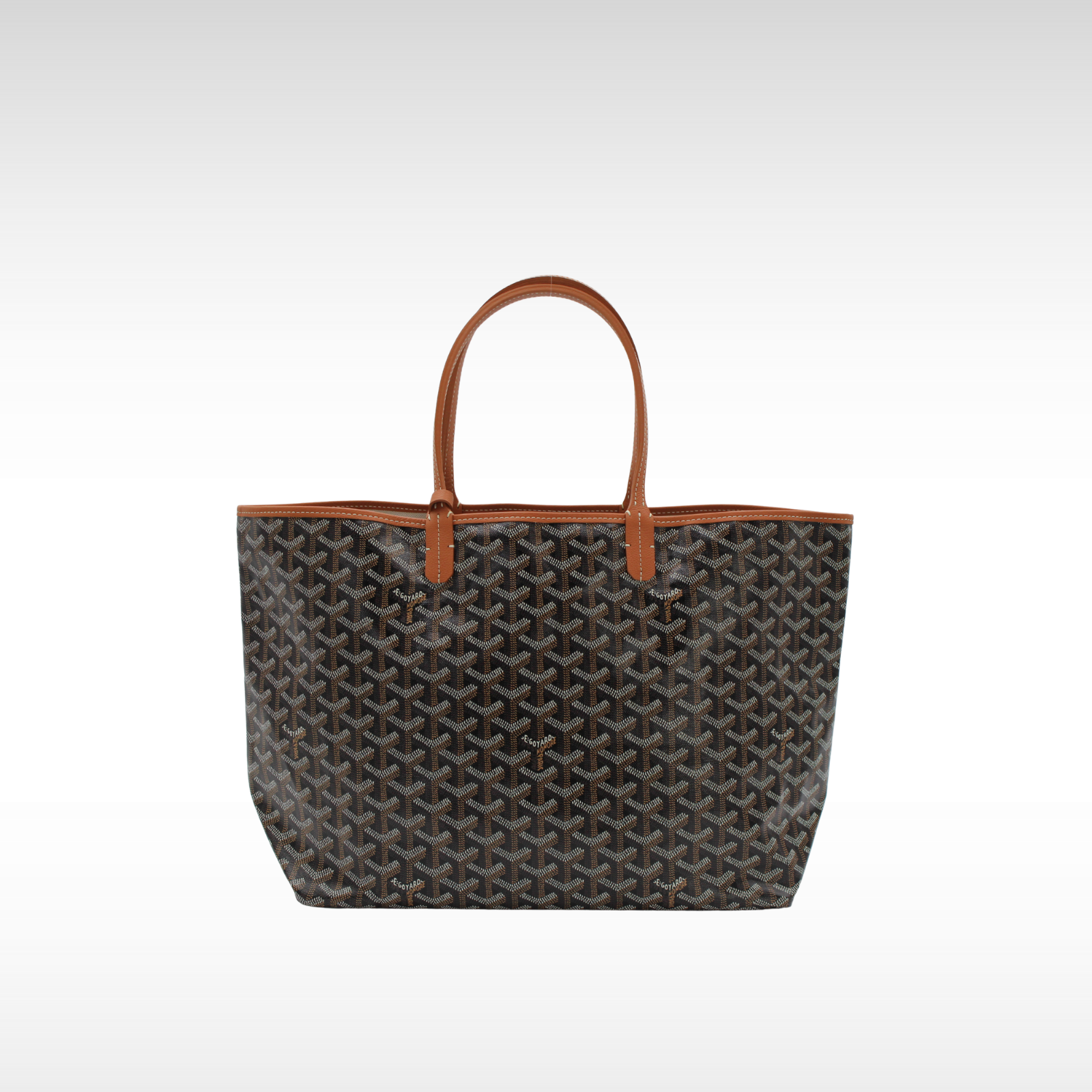 Saint Louis PM Coated Canvas Black Tote Bag
