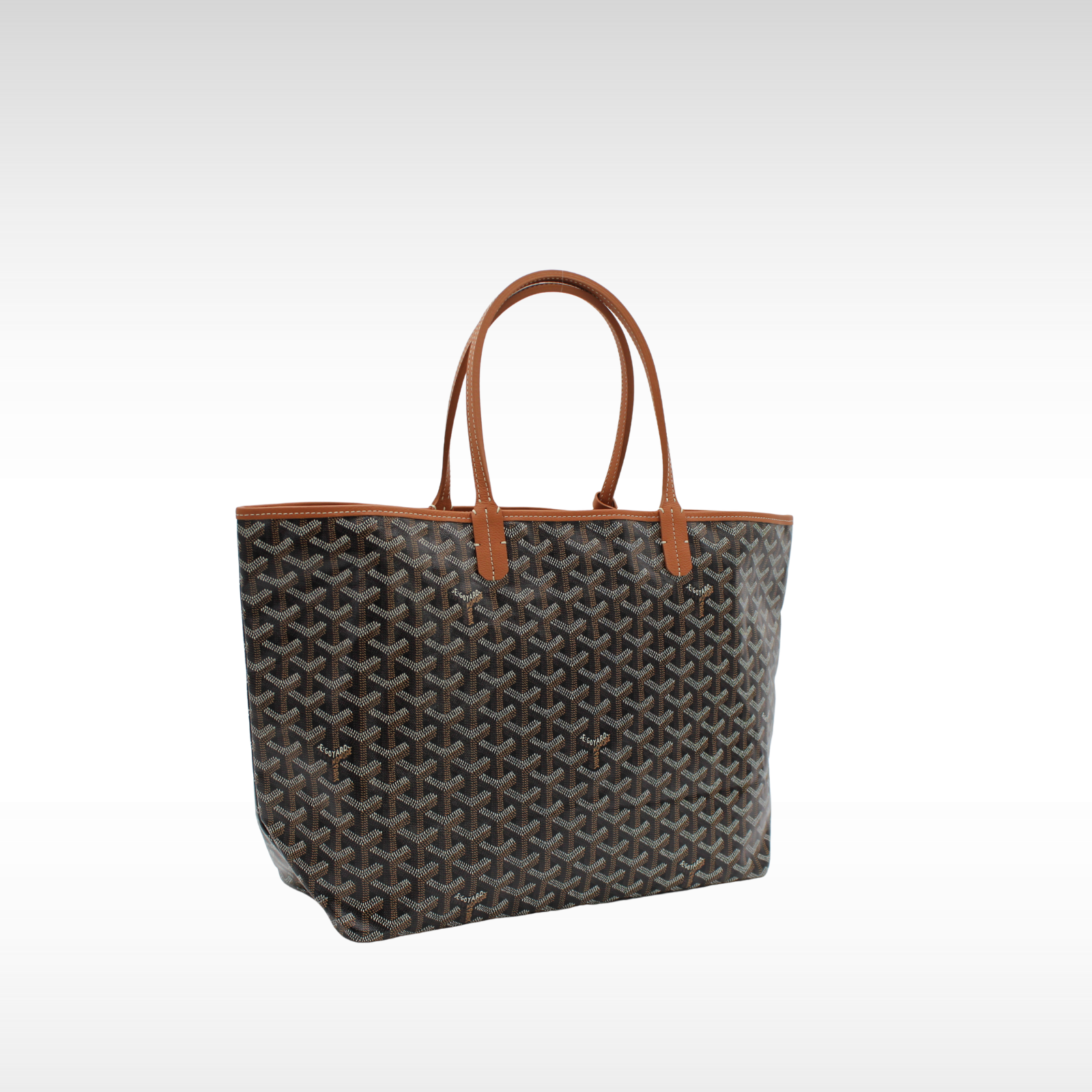 Saint Louis PM Coated Canvas Black Tote Bag
