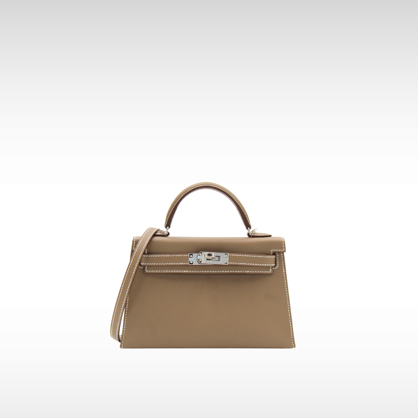Mini Kelly II Epsom Etoupe