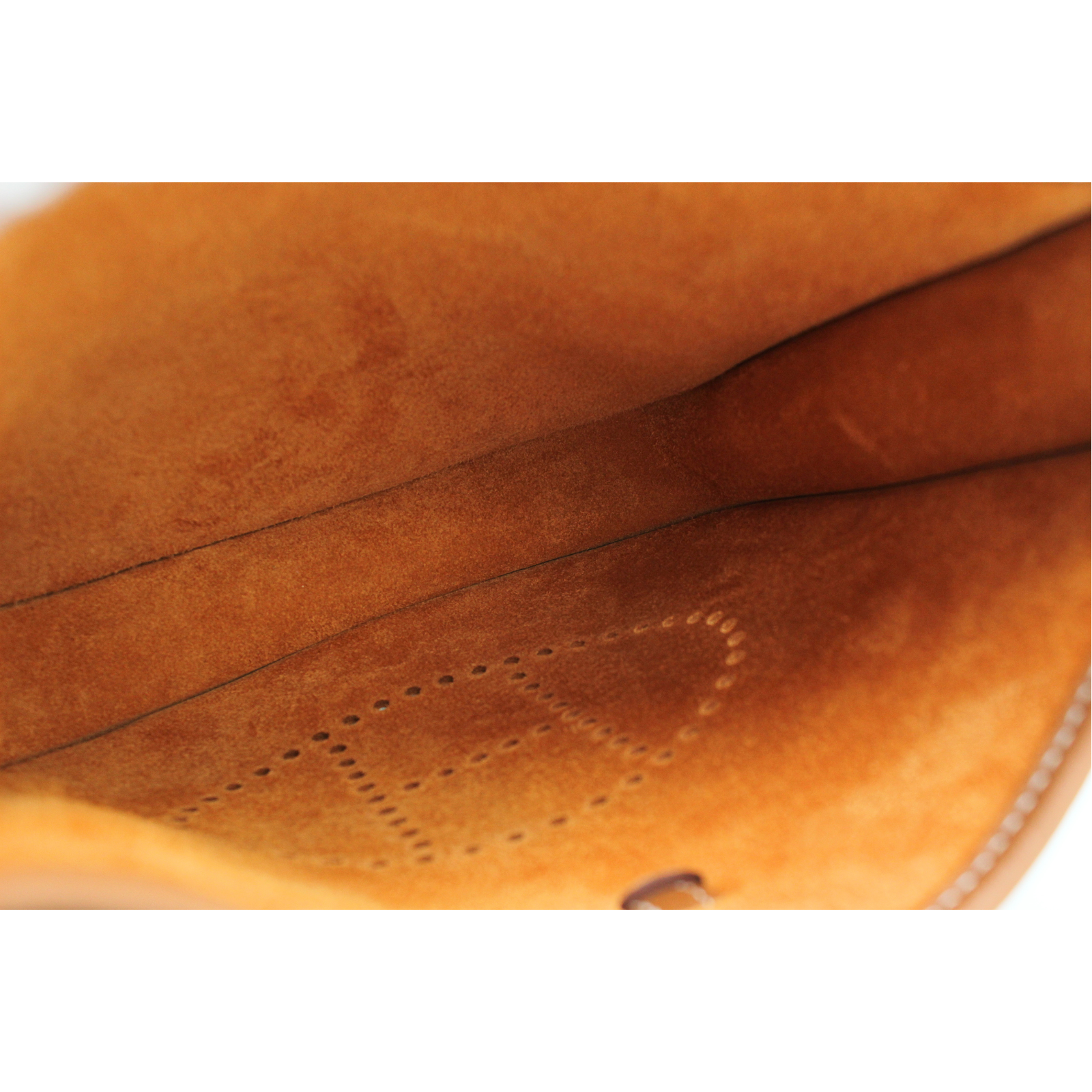 Evelyne III 23 Taurillon Clemence Gold Crossbody Bag