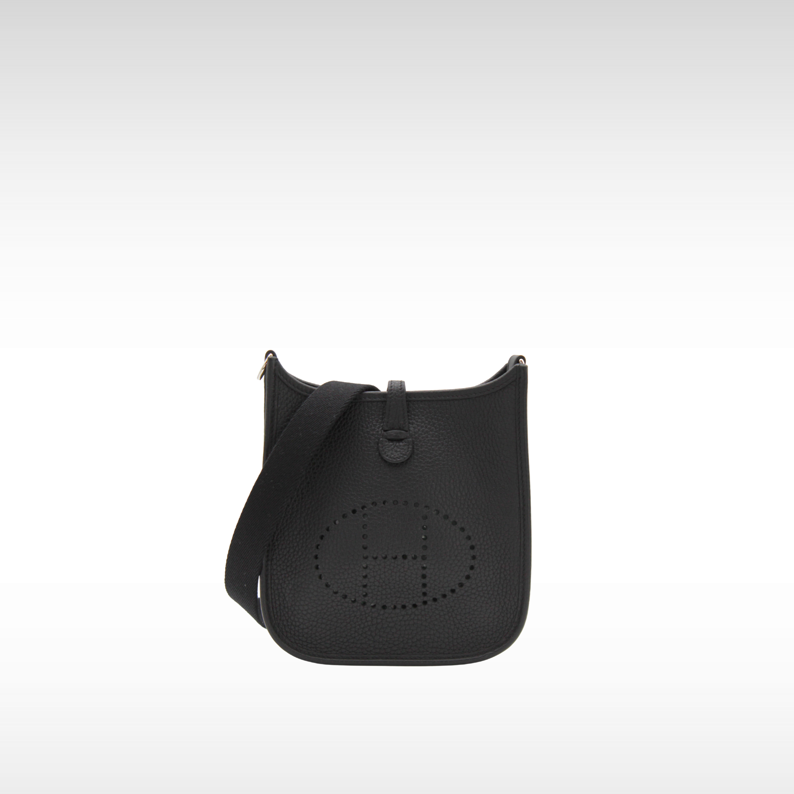 Evelyne Amazone 16 Taurillon Clemence Black Crossbody Bag