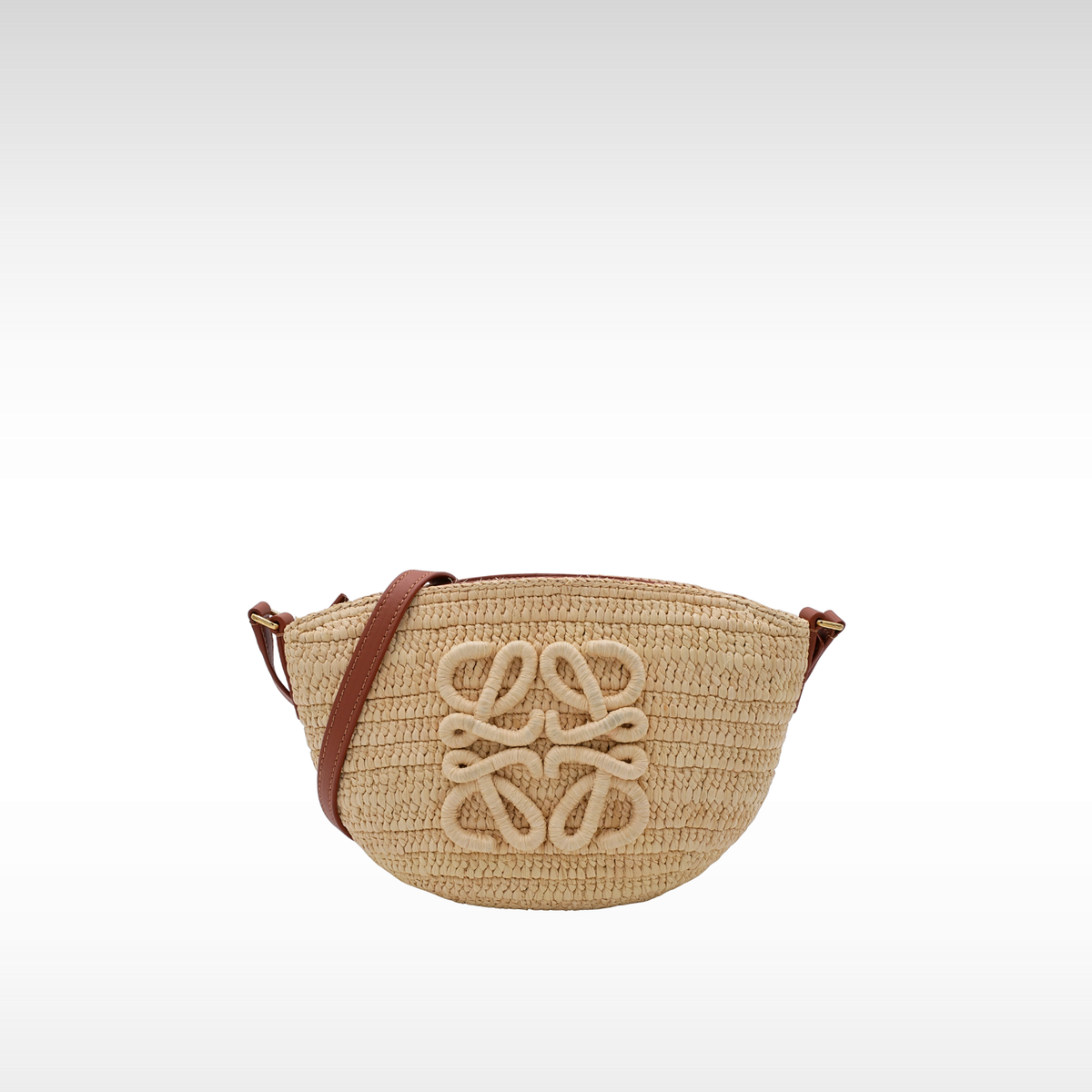 Eclipse Pochette Small Raffia Crossbody Bag
