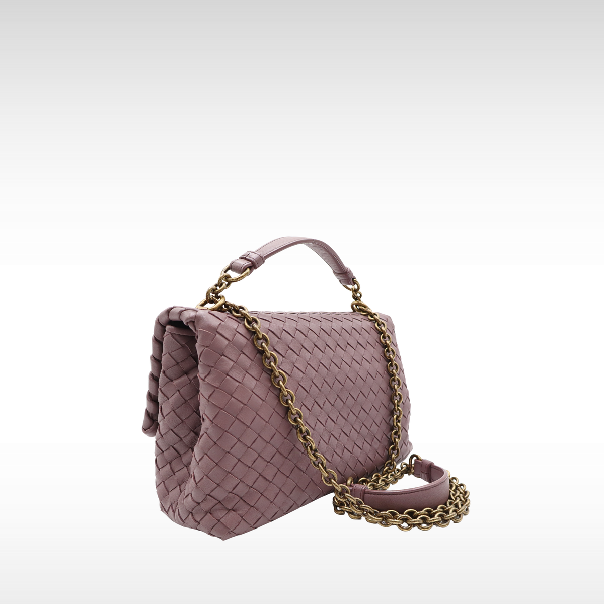 Olimpia Medium Intrecciato Lamb Shoulder Bag