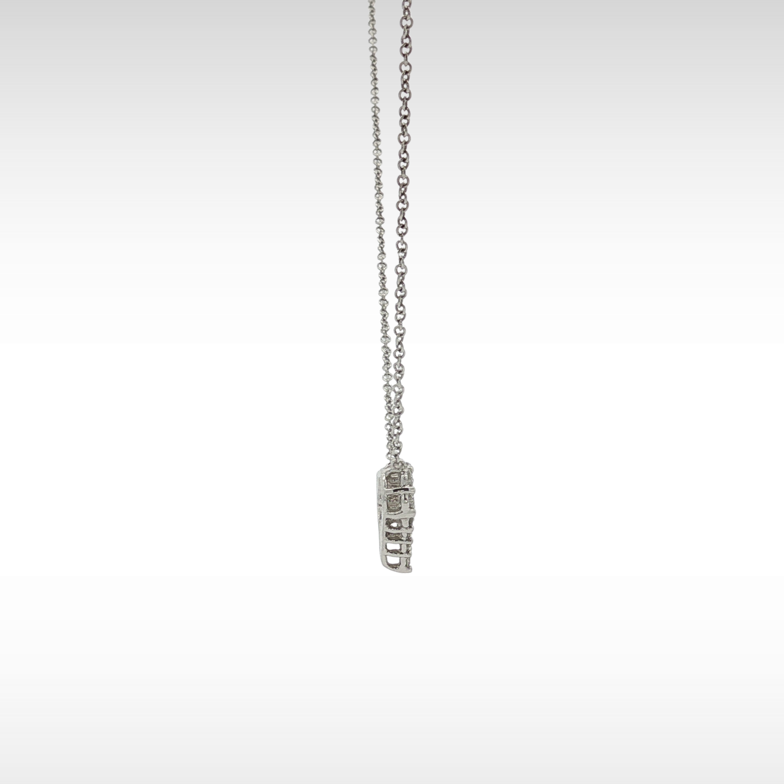 Sentimental Heart Platinum Necklace