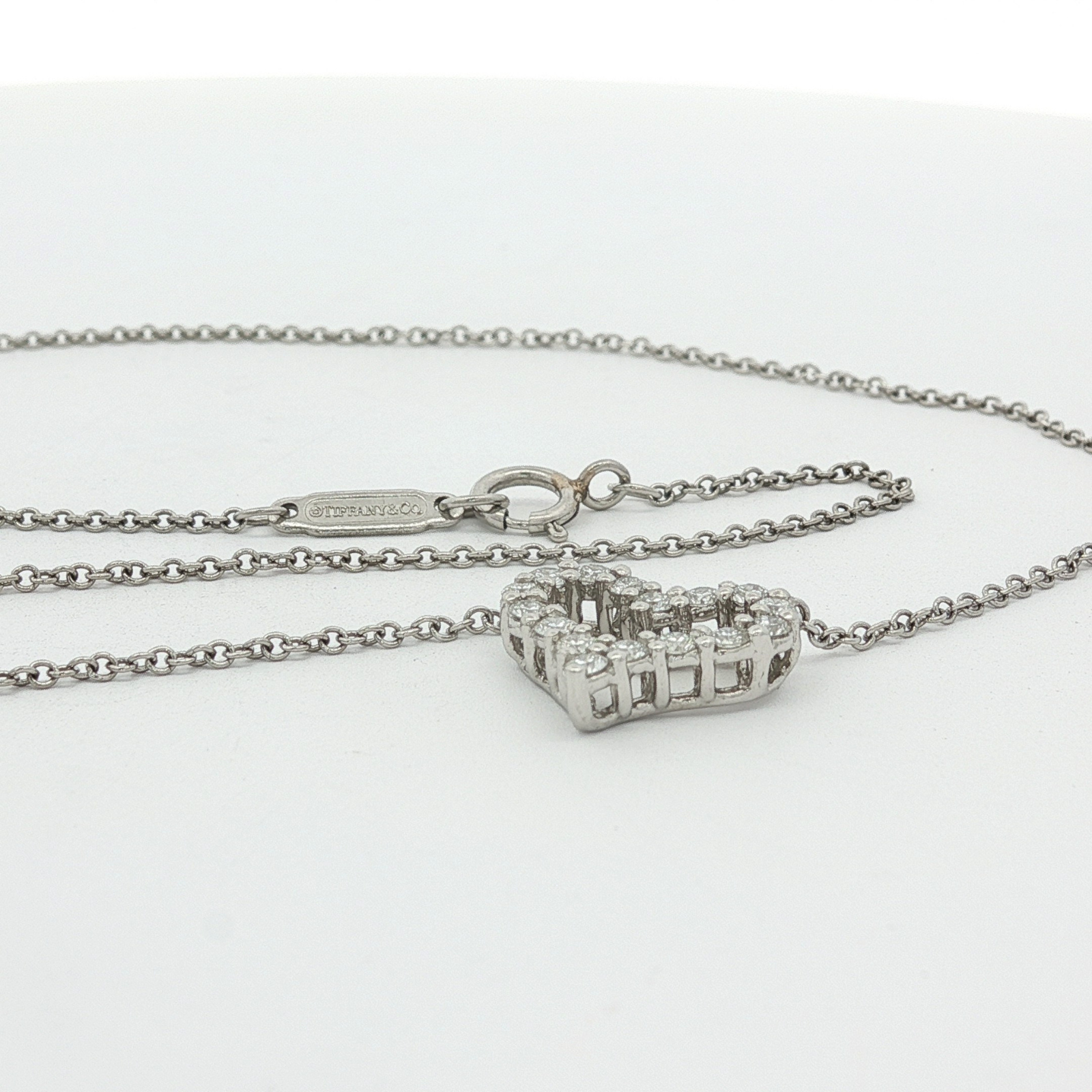 Sentimental Heart Platinum Necklace