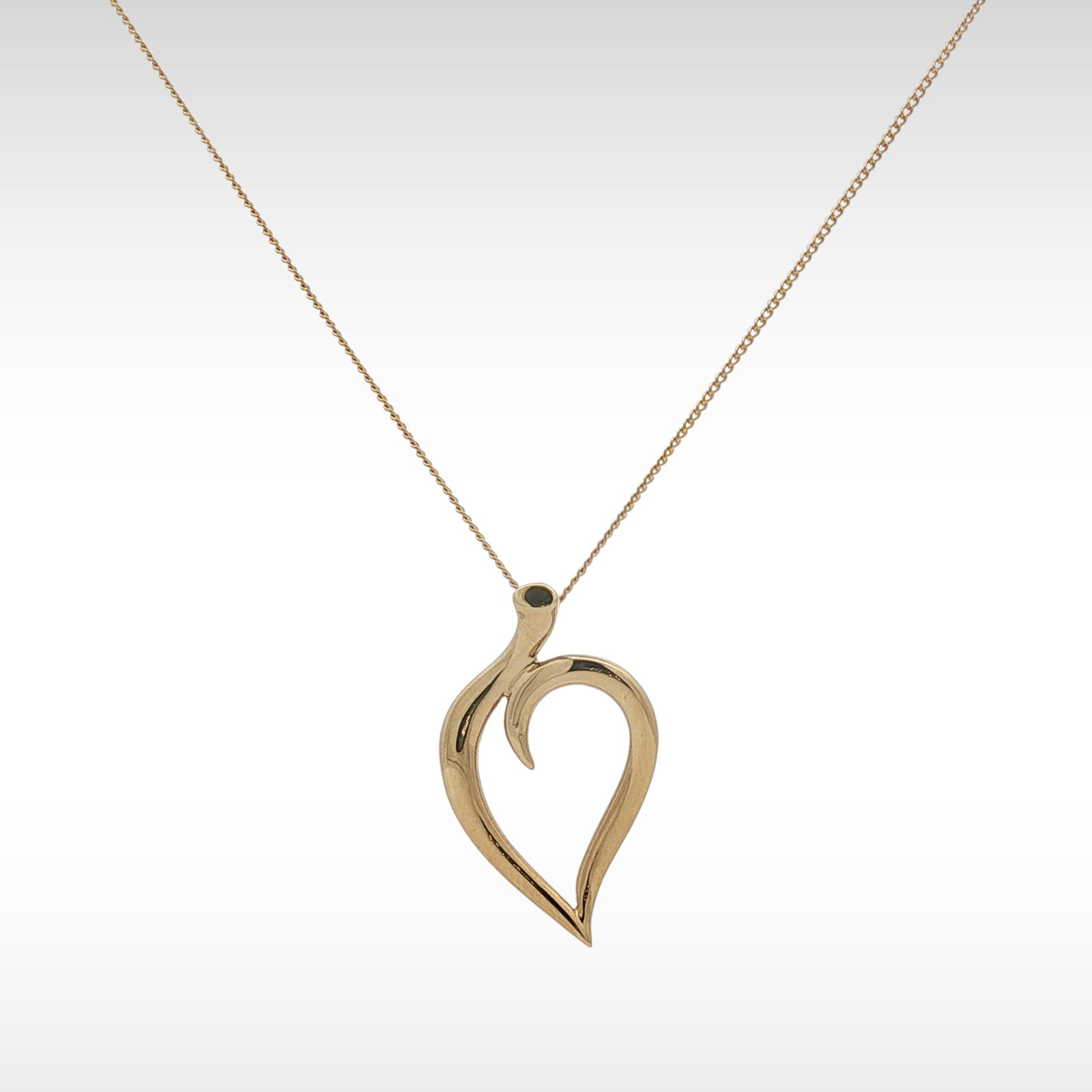 Leaf Heart Necklace