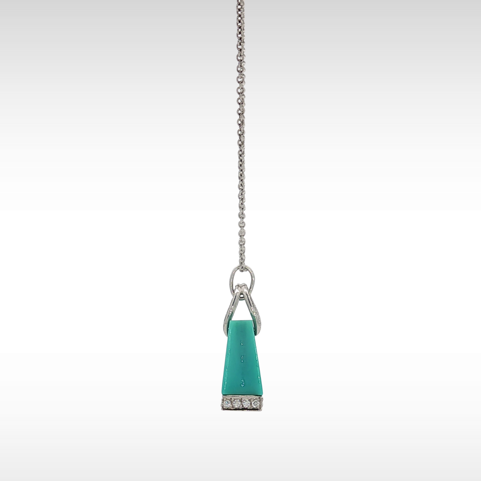 Shopping Bag Platinum Necklace