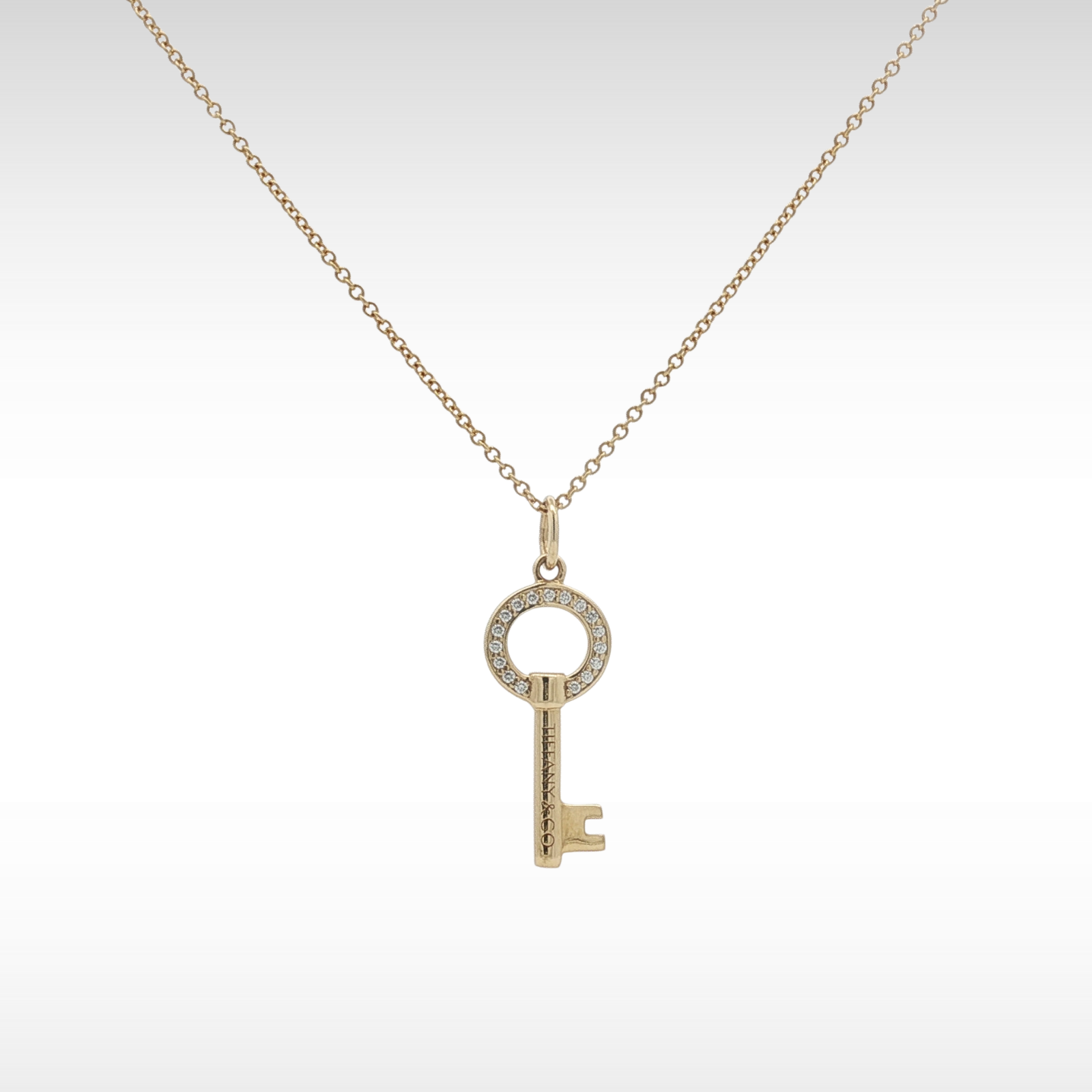 Key Yellow Gold Necklace