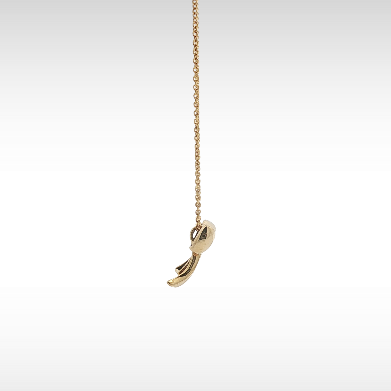 Blue Box Bow Necklace