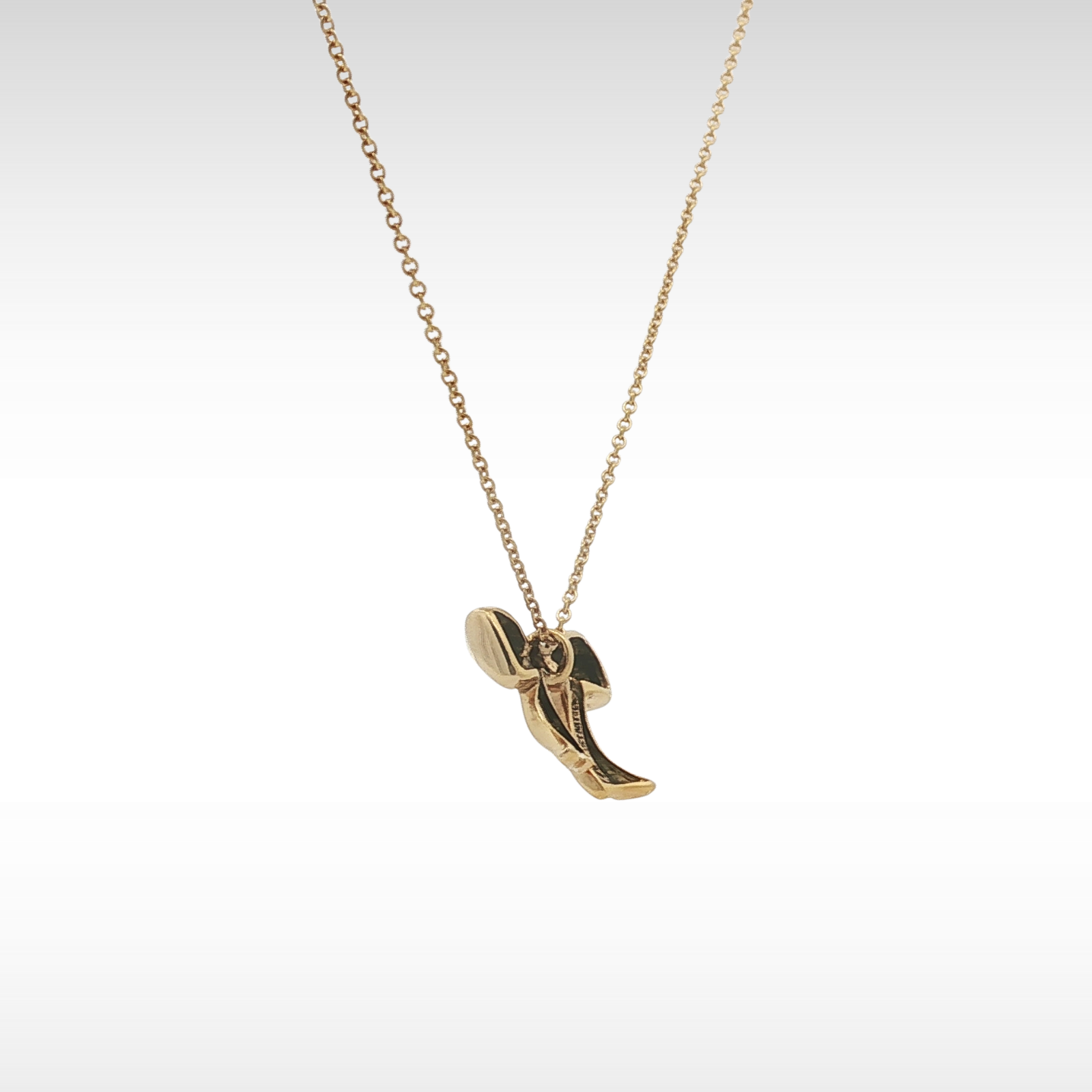 Blue Box Bow Necklace