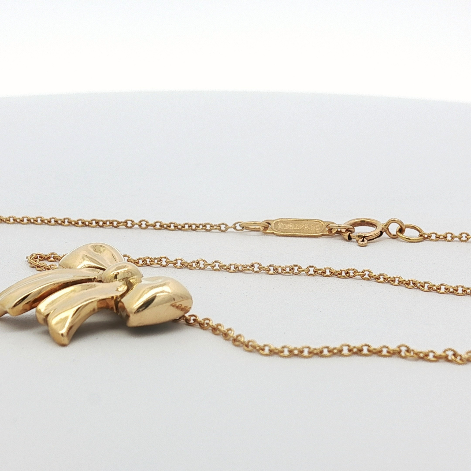 Blue Box Bow Necklace