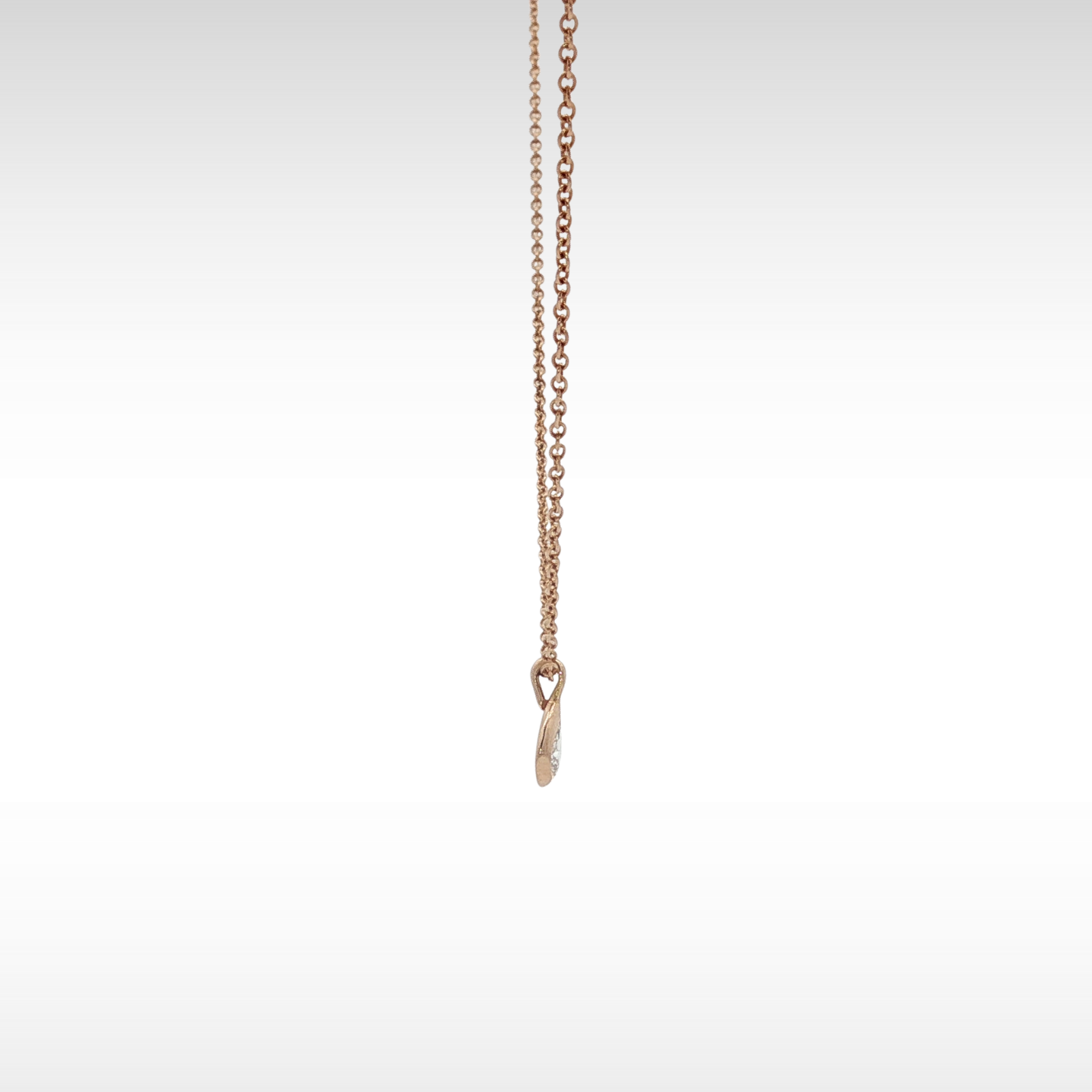 Diamond by the Yard Pink Gold Necklace