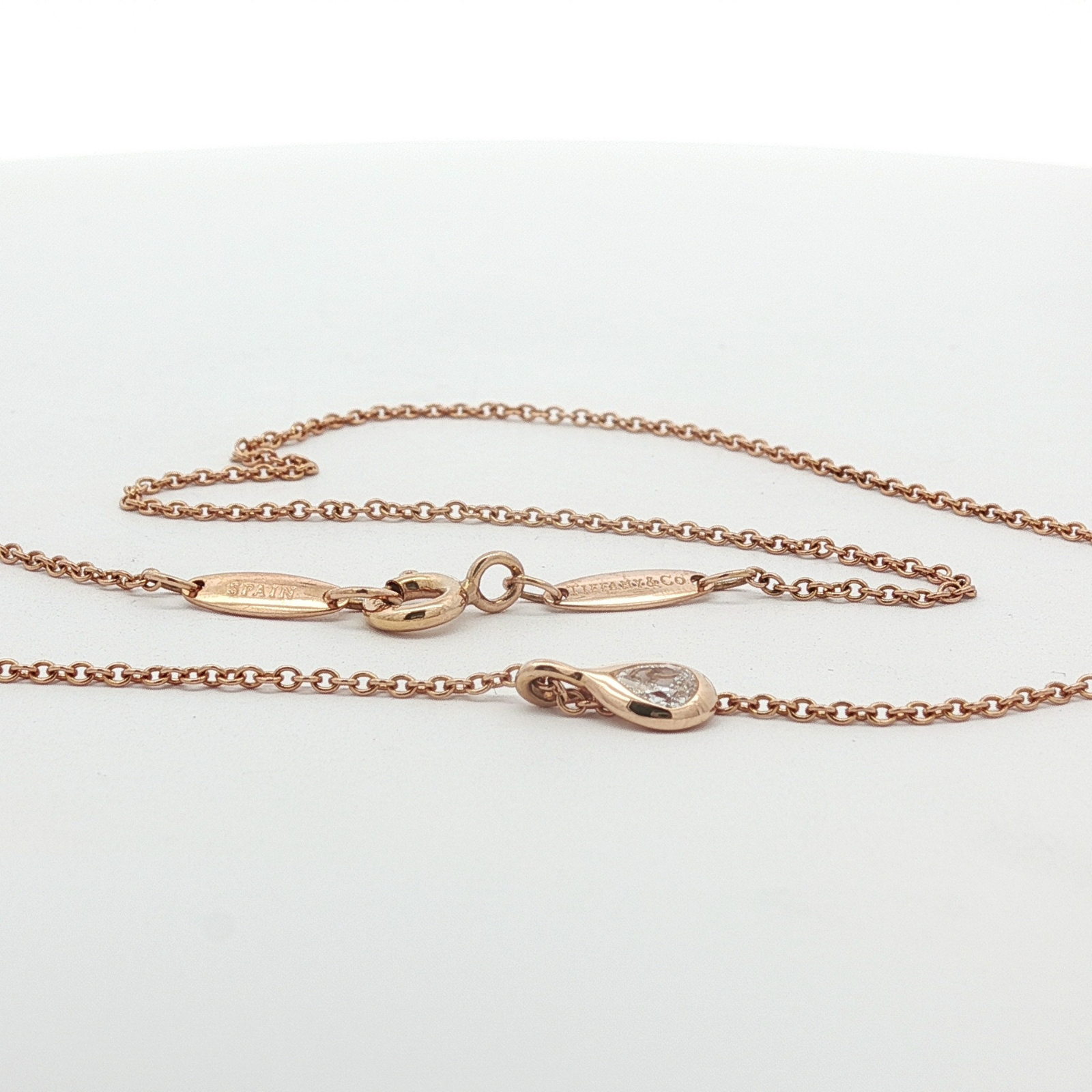 Diamond by the Yard Pink Gold Necklace