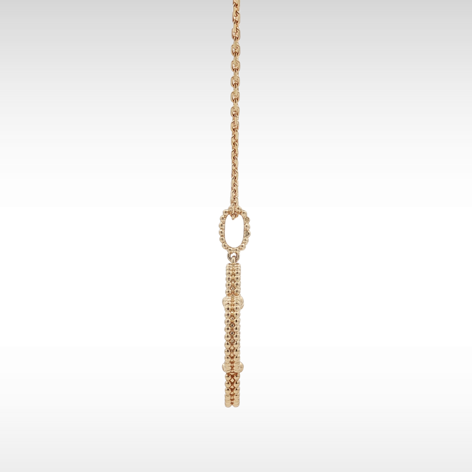 Magic Alhambra Long Necklace Yellow Gold Agate