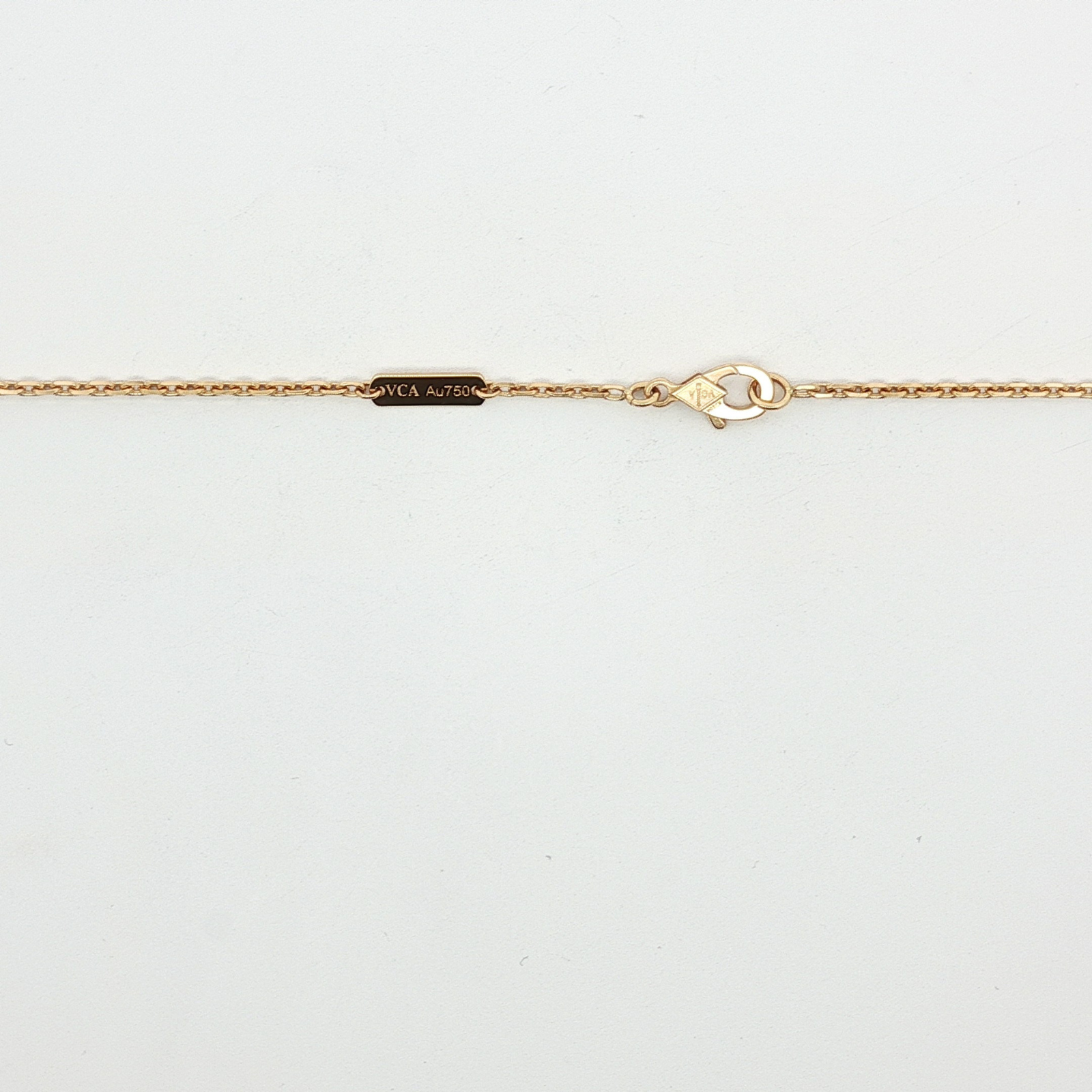 Magic Alhambra Long Necklace Yellow Gold Agate