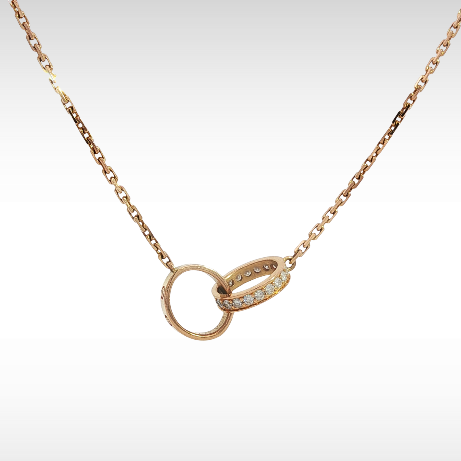 Love Half Diamond Necklace