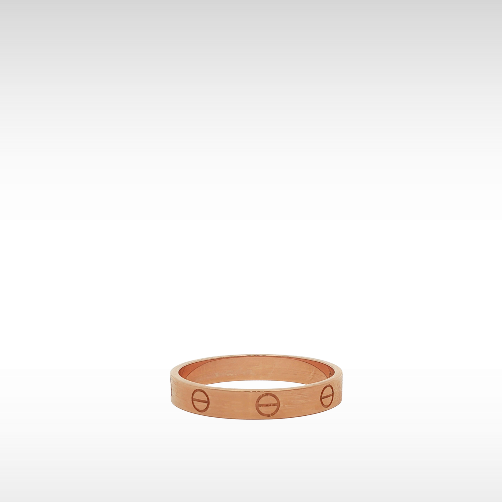 LOVE 3.5mm Pink Gold Ring 62 / 10