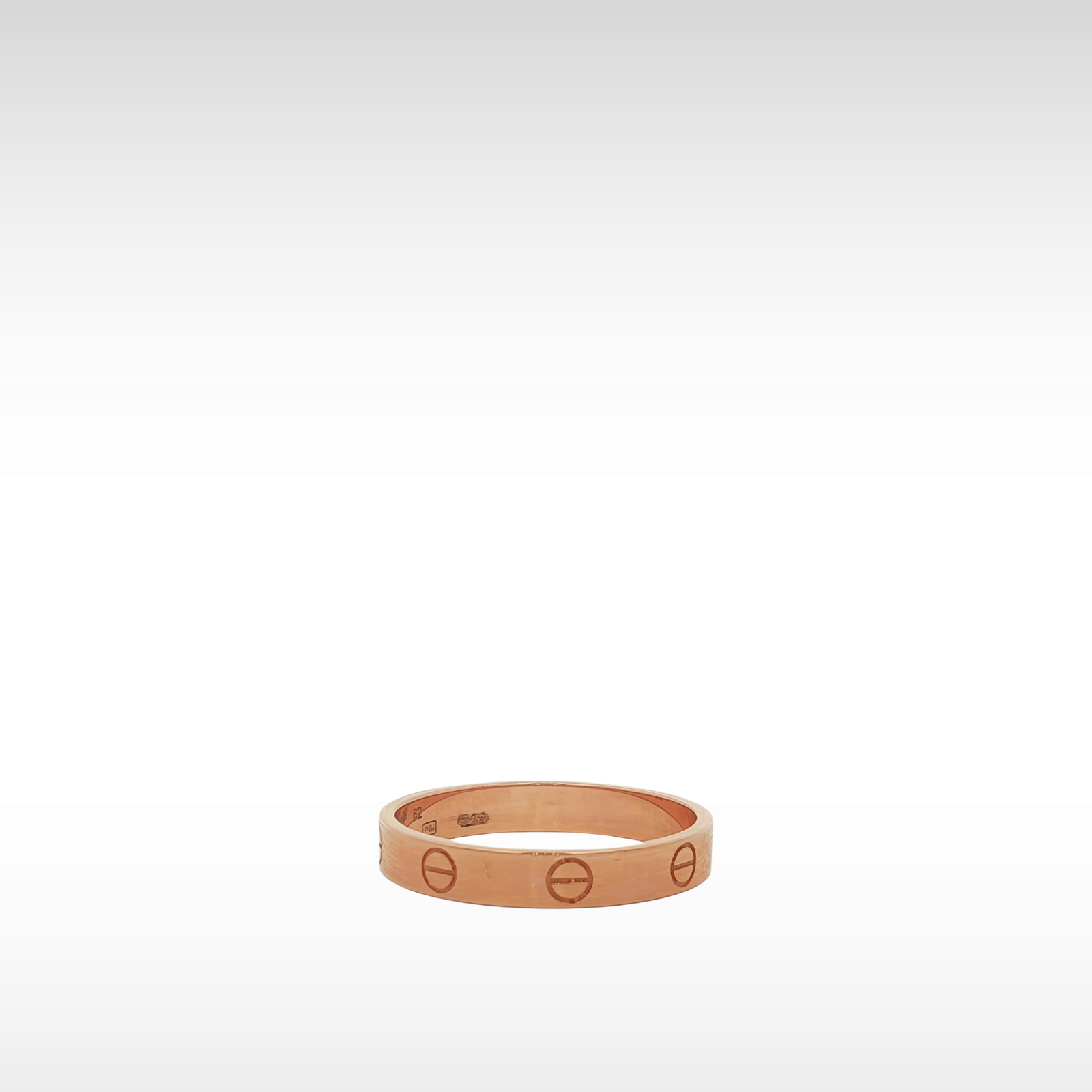LOVE 3.5mm Pink Gold Ring 62 / 10