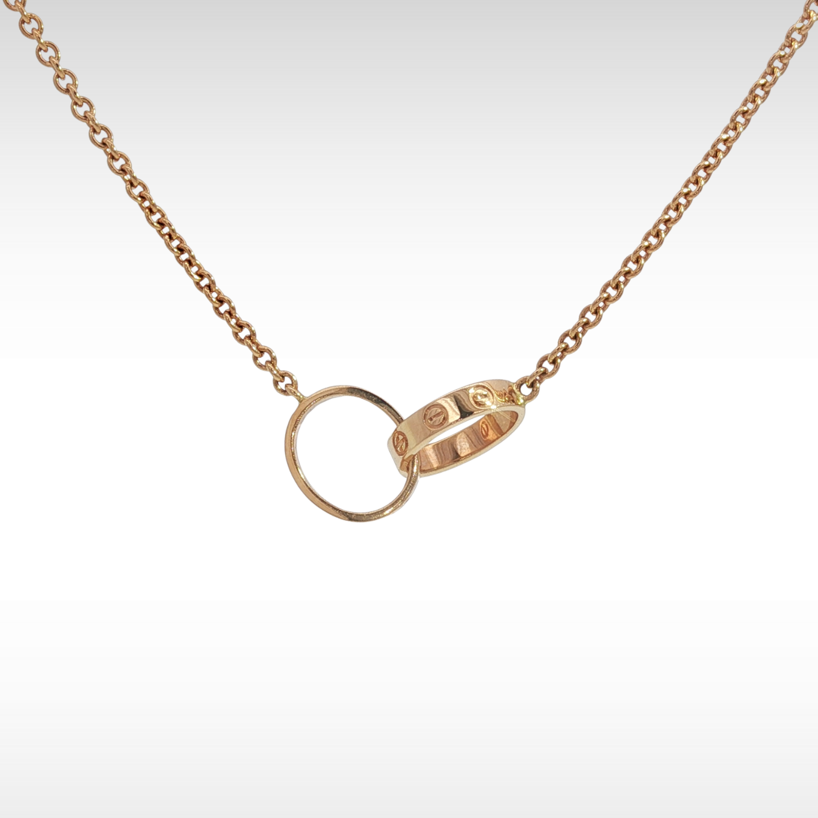Love Necklace Pink Gold
