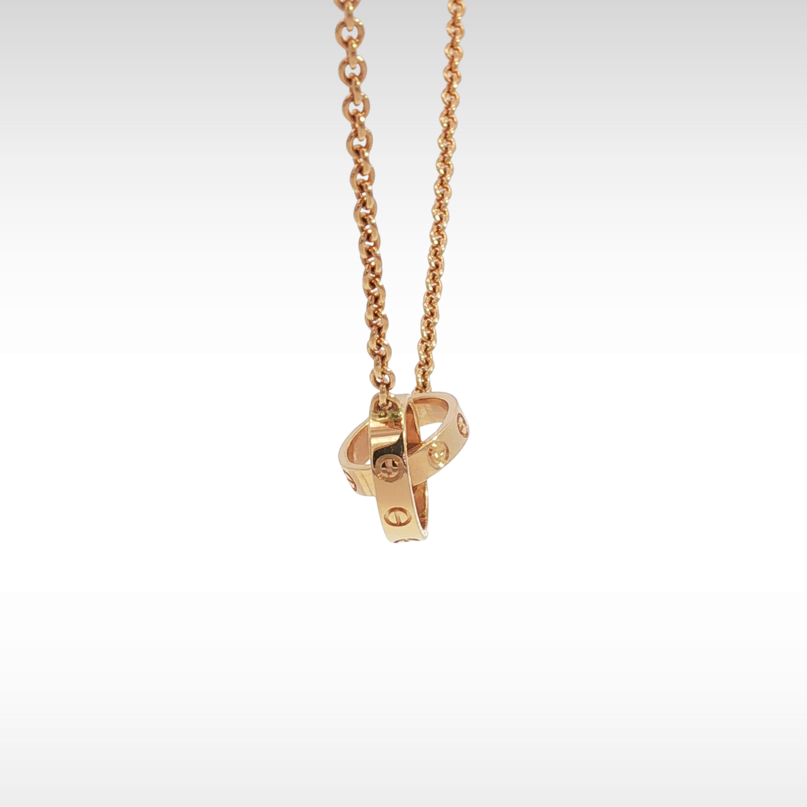 Love Necklace Pink Gold