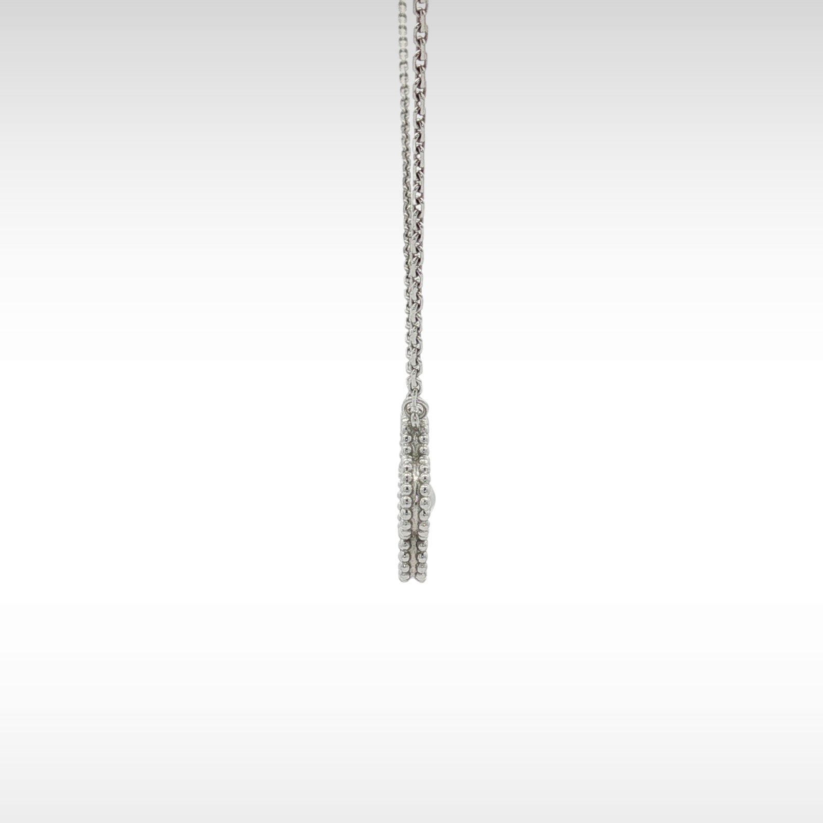 Vintage Alhambra White Gold Necklace