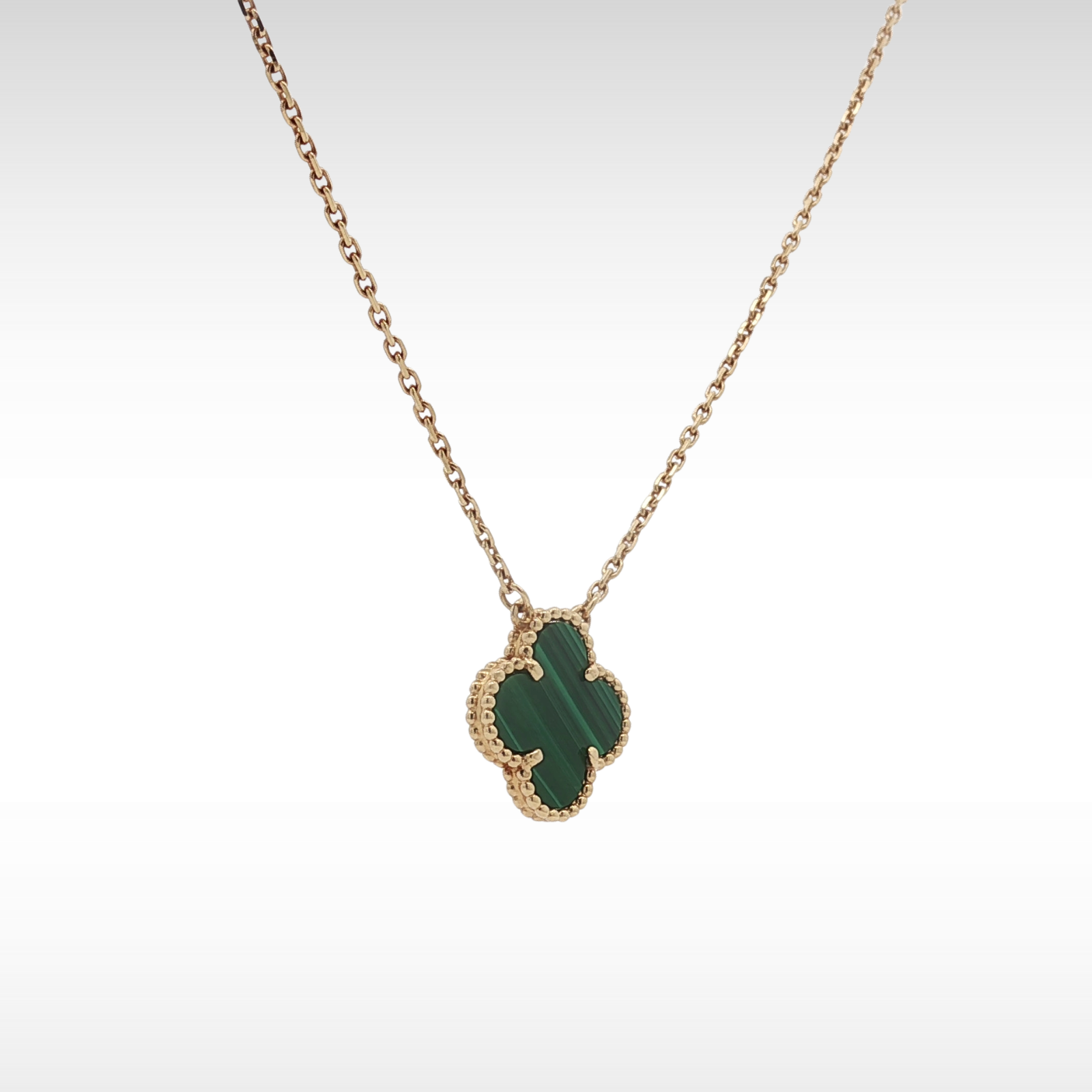 Vintage Alhambra Necklace Malachite