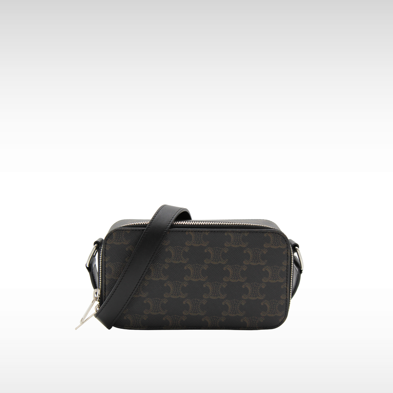 Messenger Triomphe Mini Calf Black Shoulder Bag