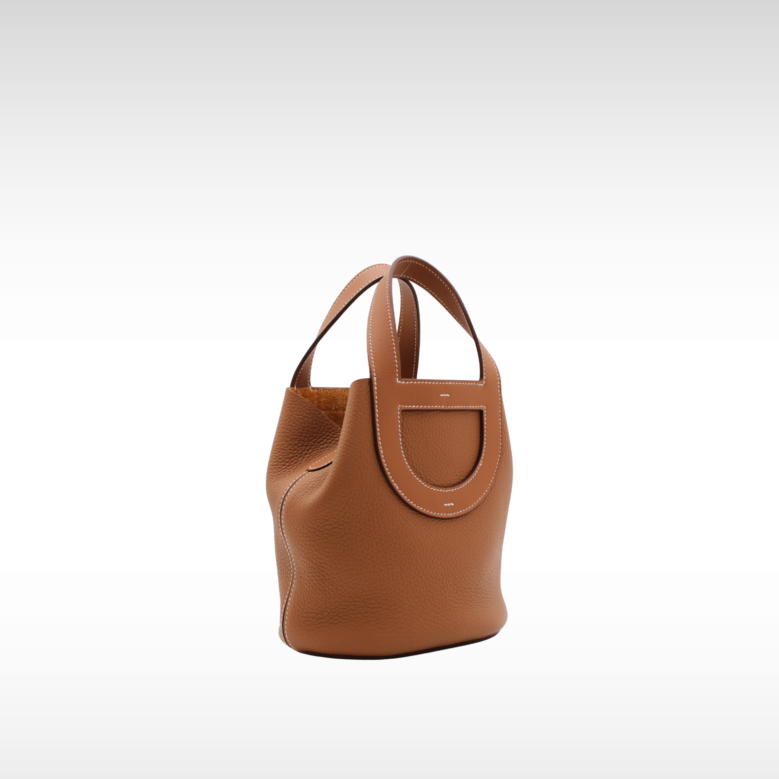 In the Loop 18 Taurillon Clemence Gold Handbag