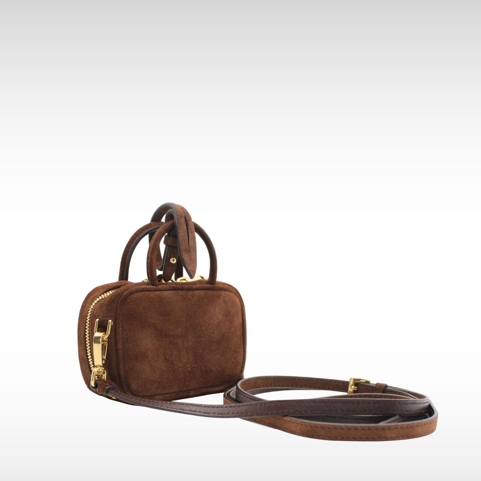 Beau Micro Suede Brown Handbag