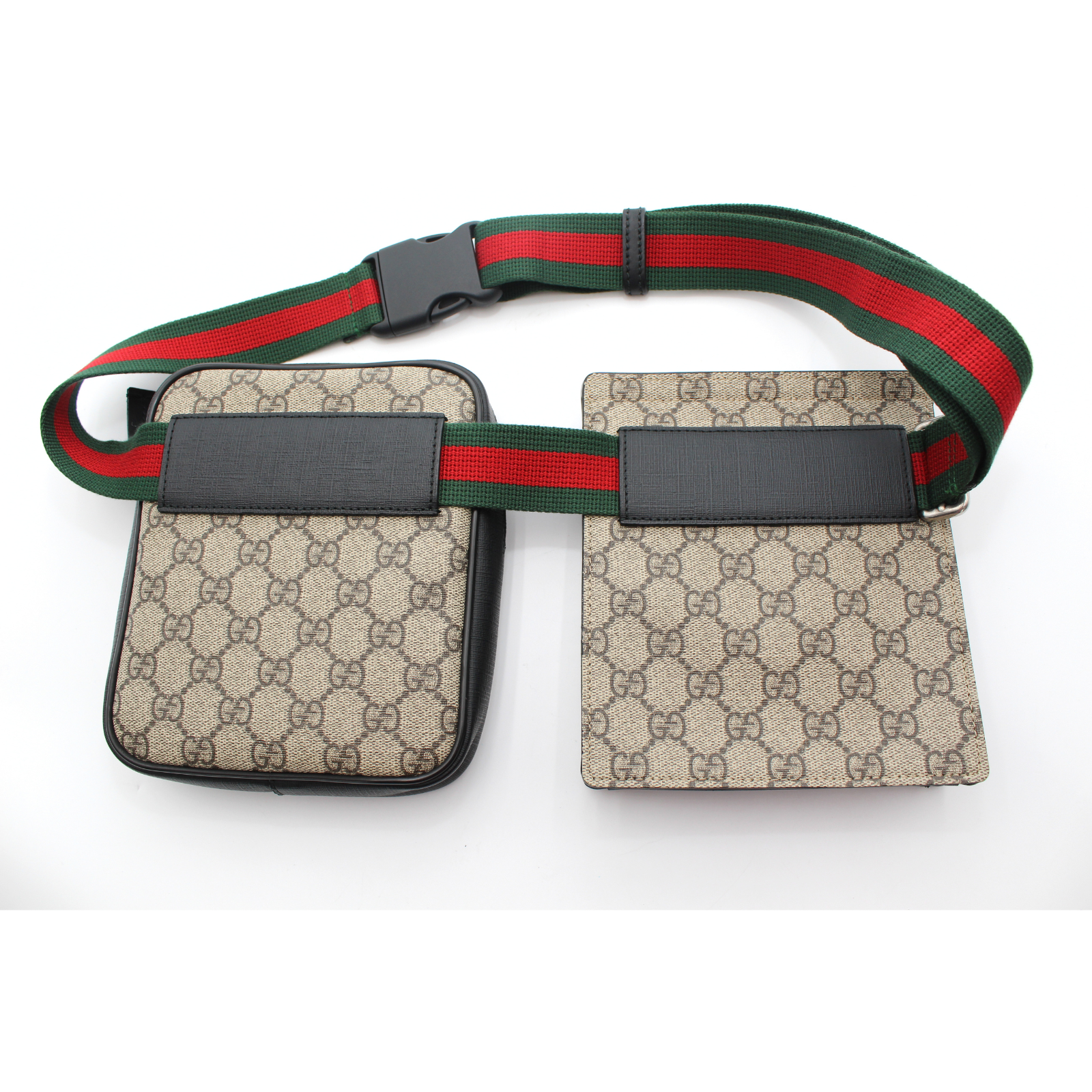 GG-Supreme Coated Canvas Beige Crossbody Bag