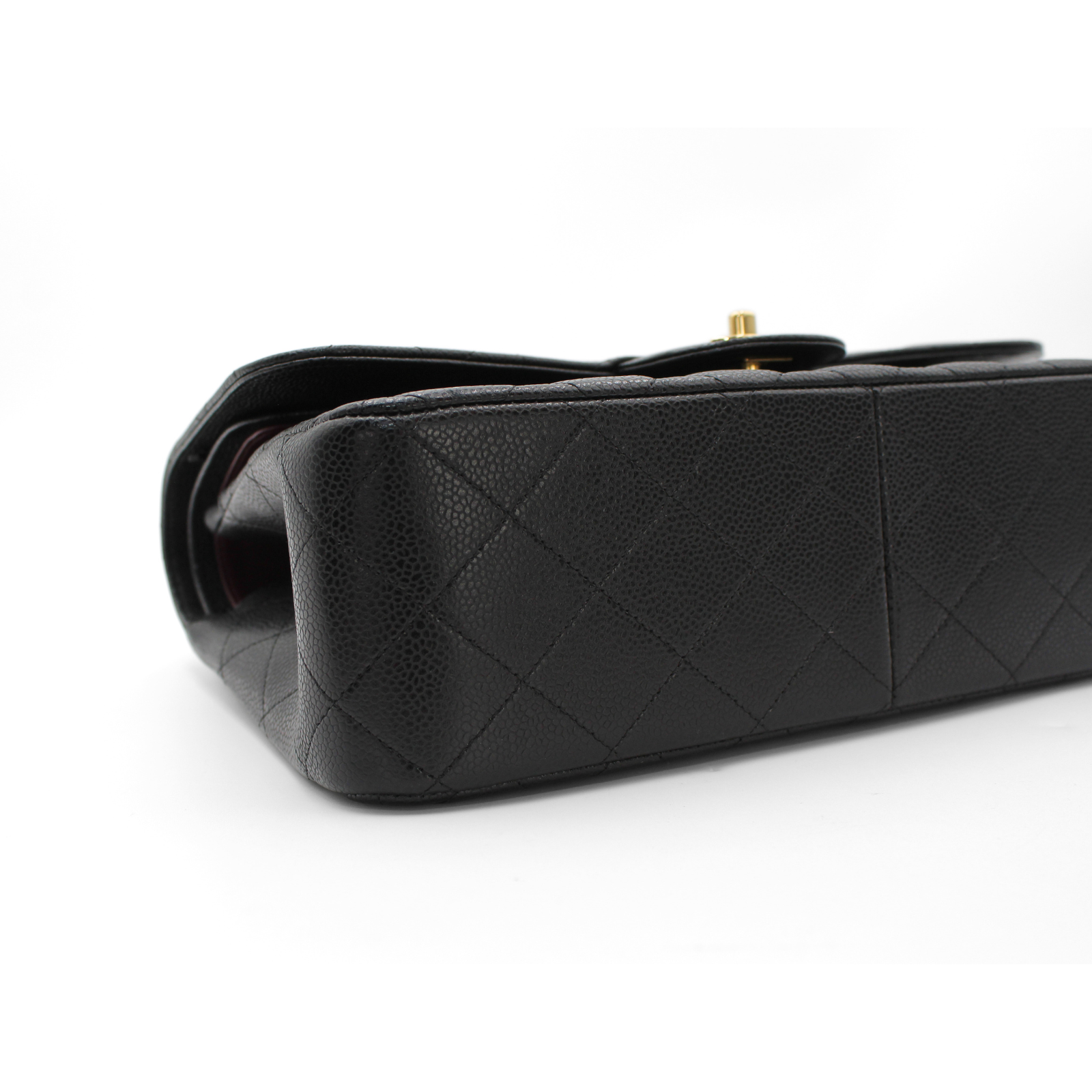 Classic Large Caviar Black Shoulder Bag