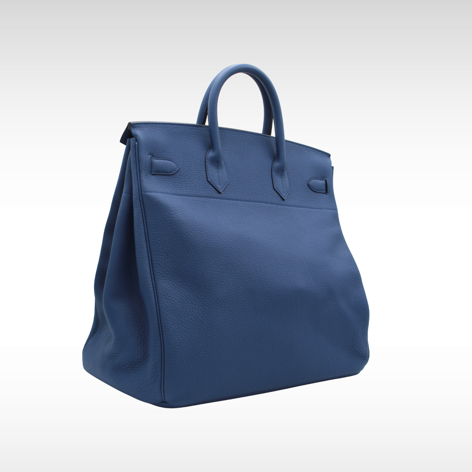 Haut a Courroies 40 Togo Blue Tie Handbag