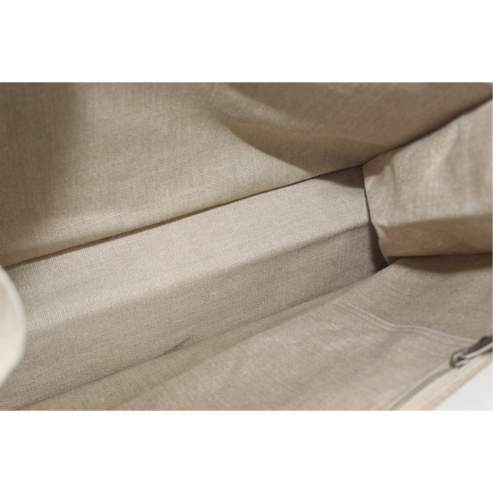 Rive Gauche Coated Canvas Natural Tote Bag