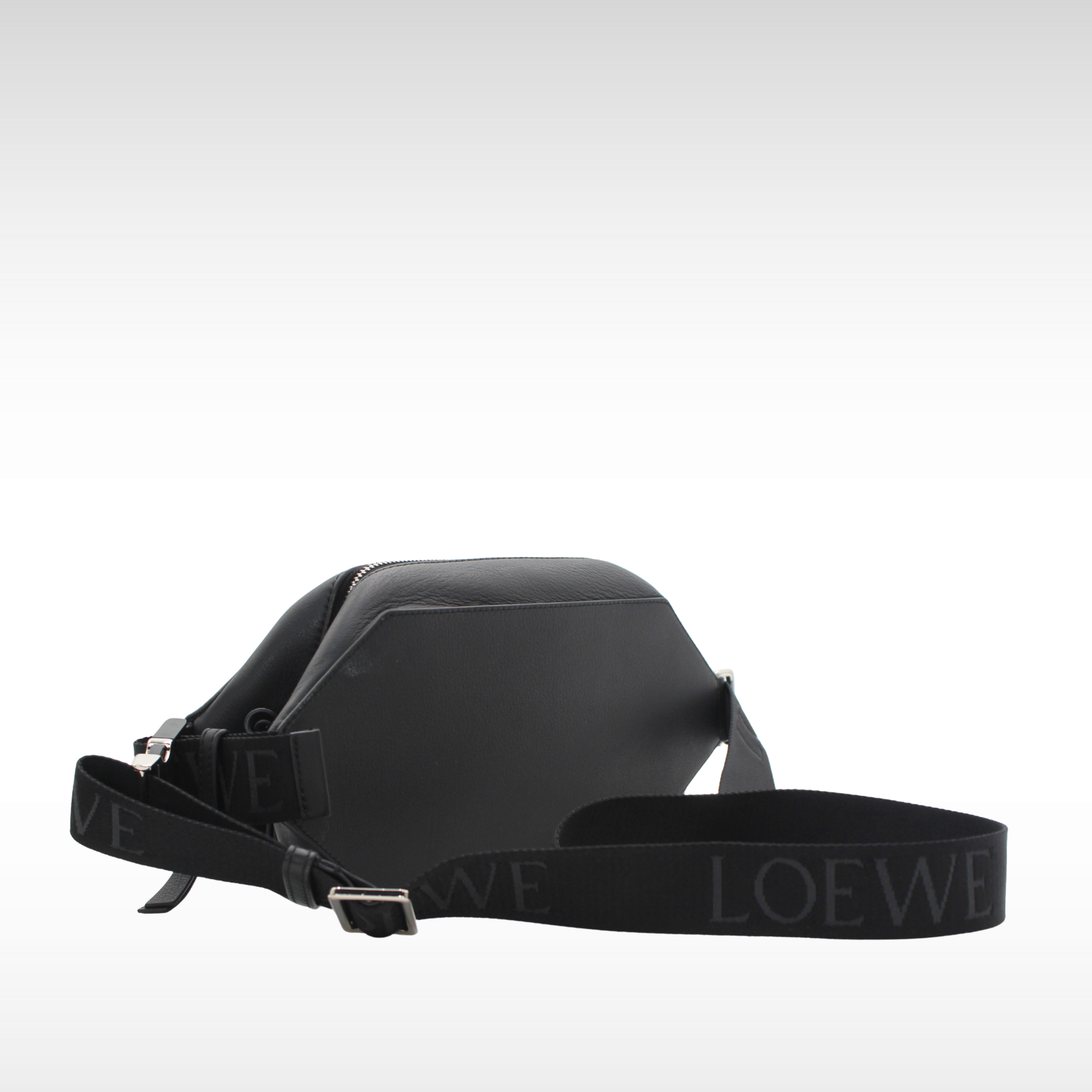 Convertible Sling Calf Black Belt Bag