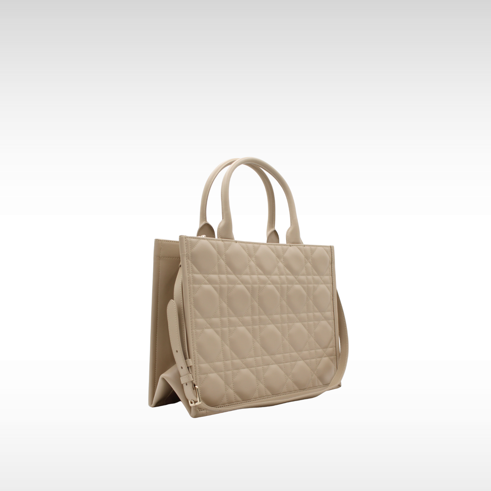 Book Tote Medium Macrocannage Calf Tote Bag