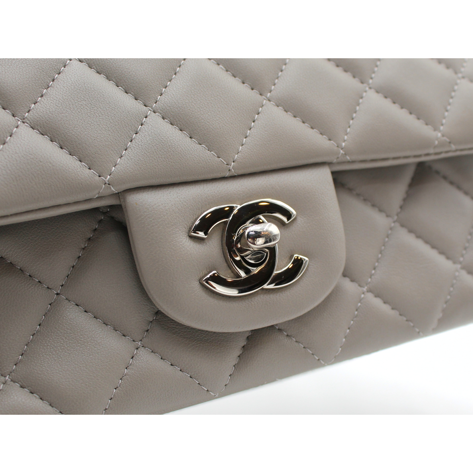 Classic Mini Lamb Gray Crossbody Bag