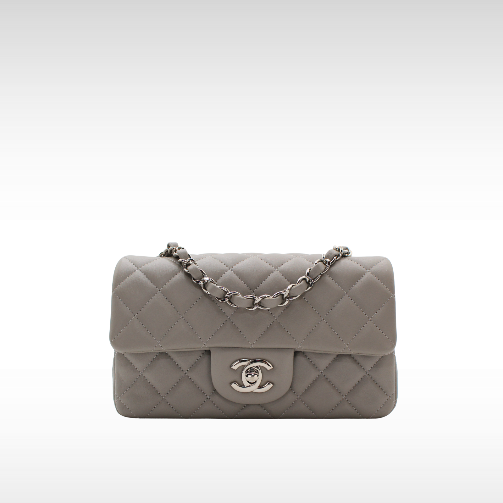 Classic Mini Lamb Gray Crossbody Bag