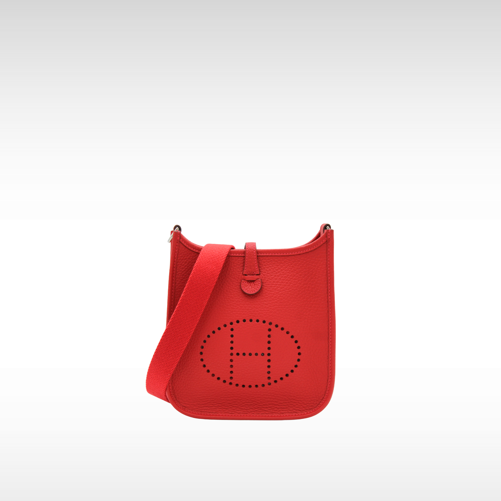 Evelyne Amazone 16 Taurillon Clemence Rouge de Coeur Crossbody Bag