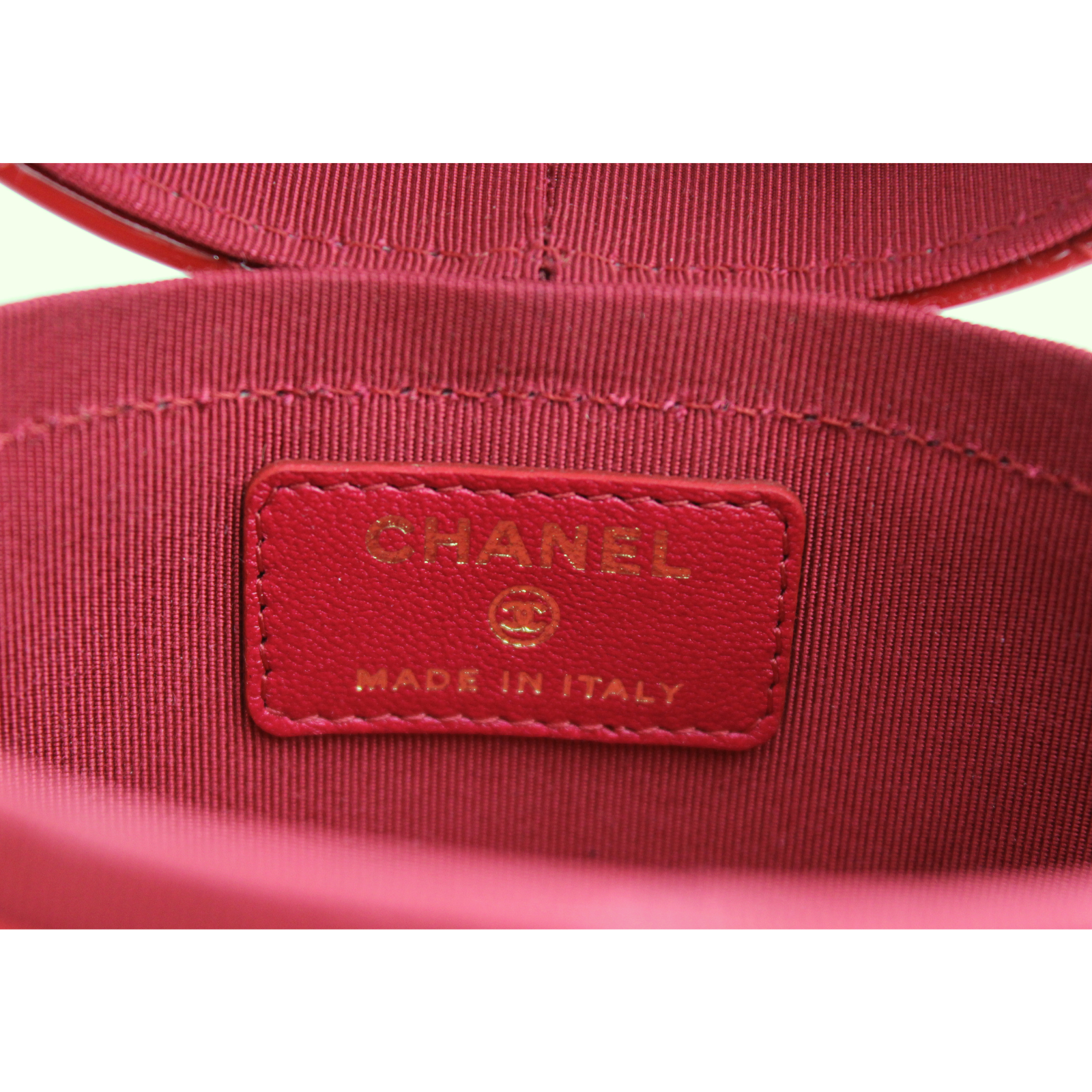Enamel Red Vanity Bag