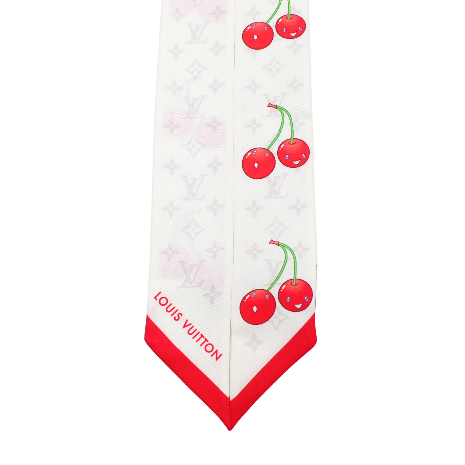 Bandeau BB LV x Takashi Murakami Monogram Cherry Silk Scarf