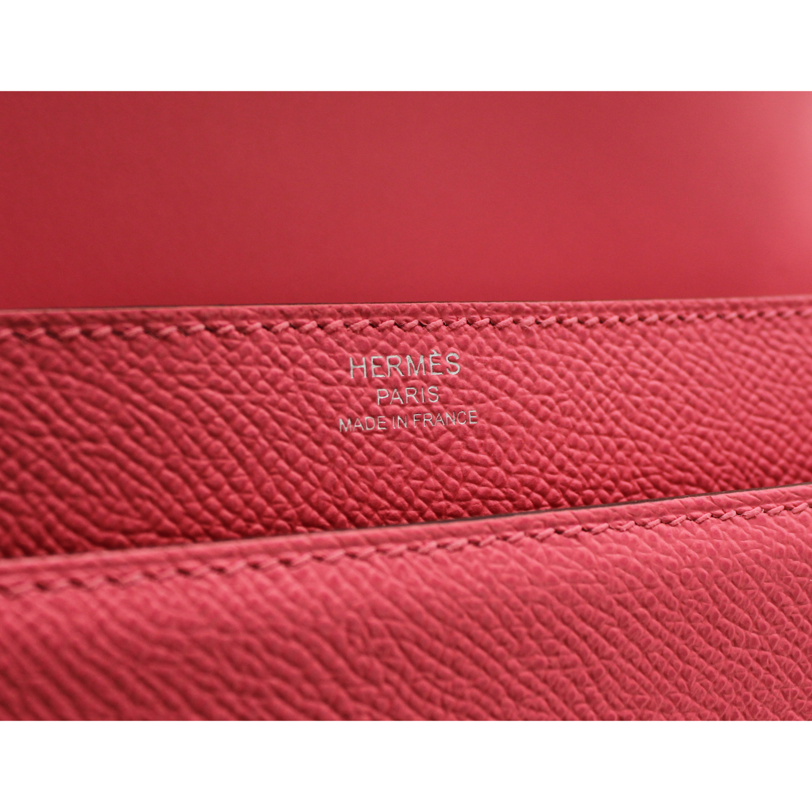 Verrou 21 Epsom Rose Azalee Shoulder Bag
